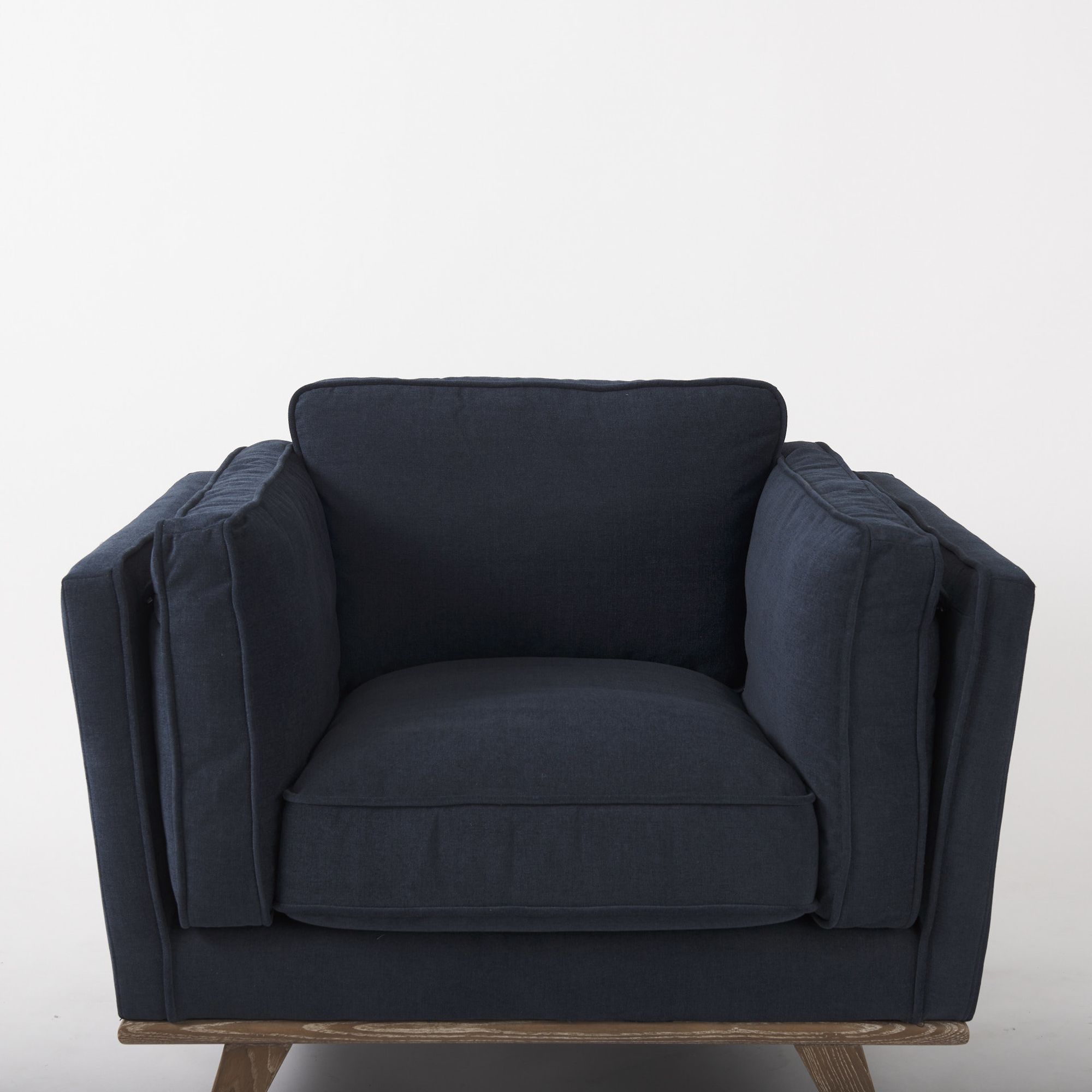 Mercana Brooks Accent Chair - Navy Blue