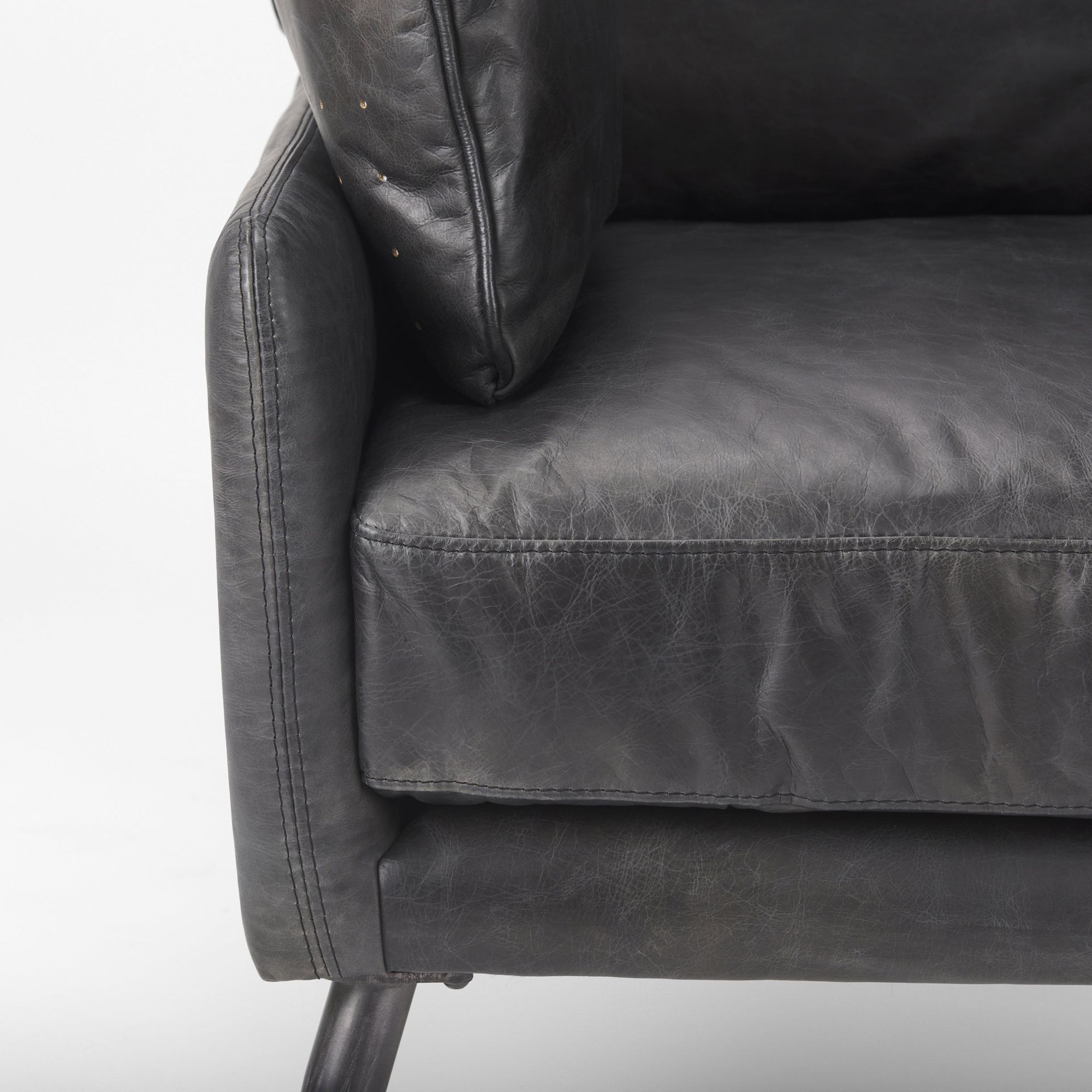 Mercana - Cochrane Accent Chair in Black, Leather