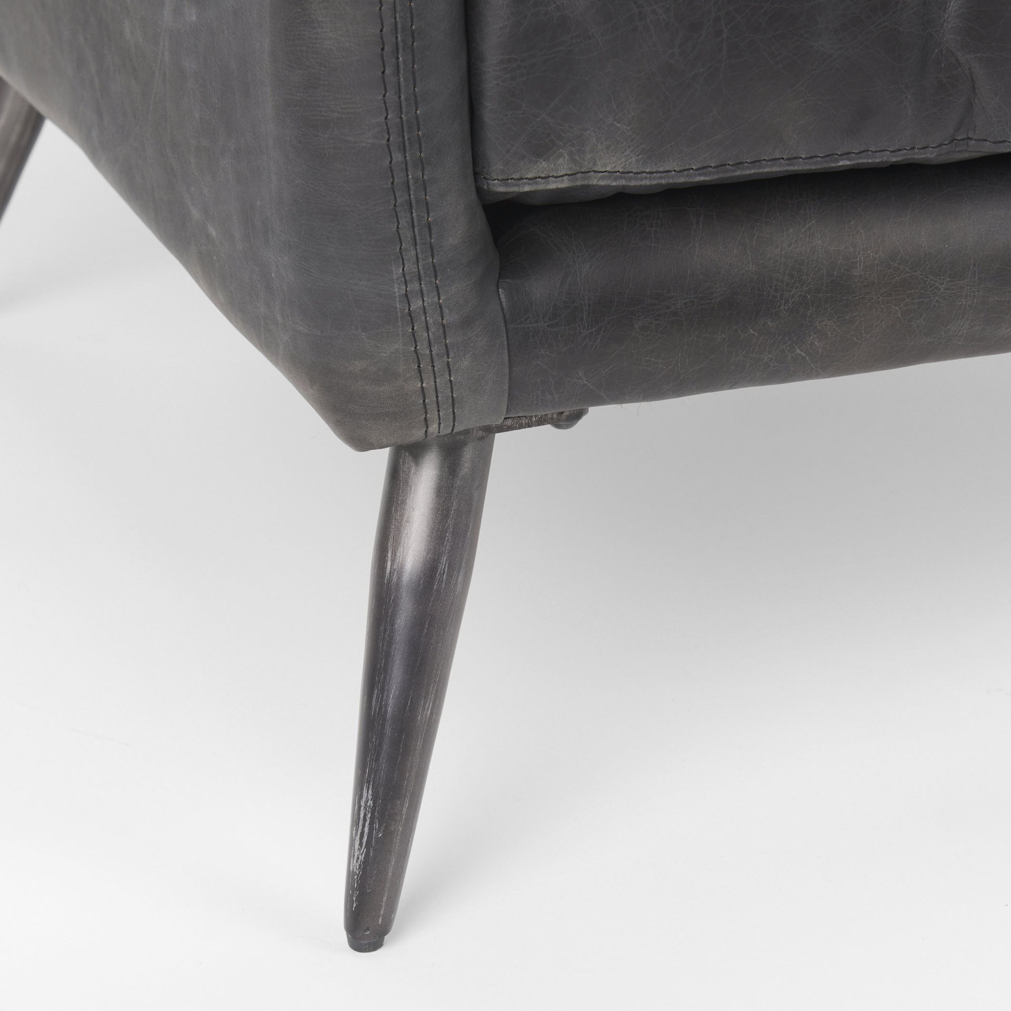 Mercana - Cochrane Accent Chair in Black, Leather