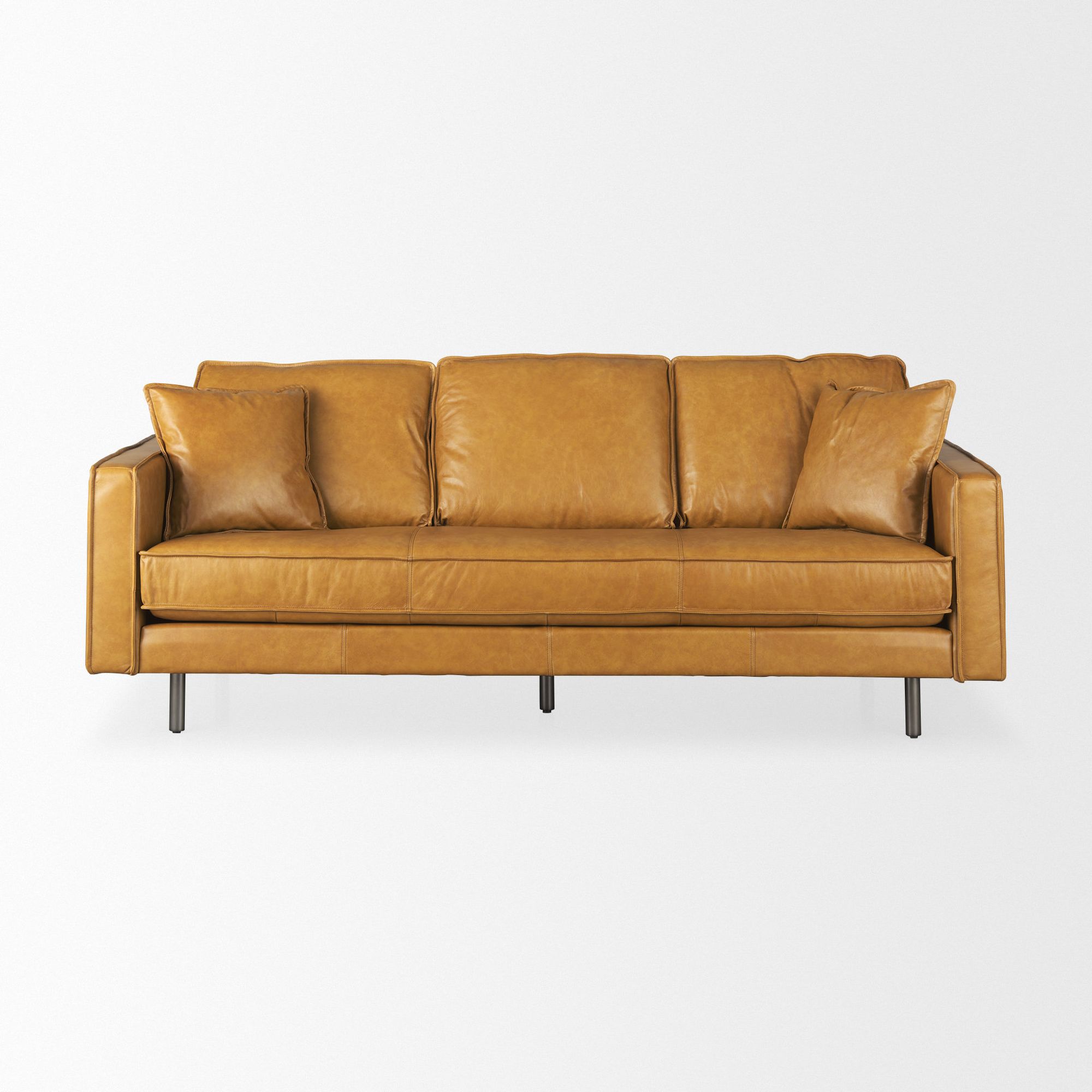 Mercana - D'Arcy 2 Seater Sofa in Tan, Leather