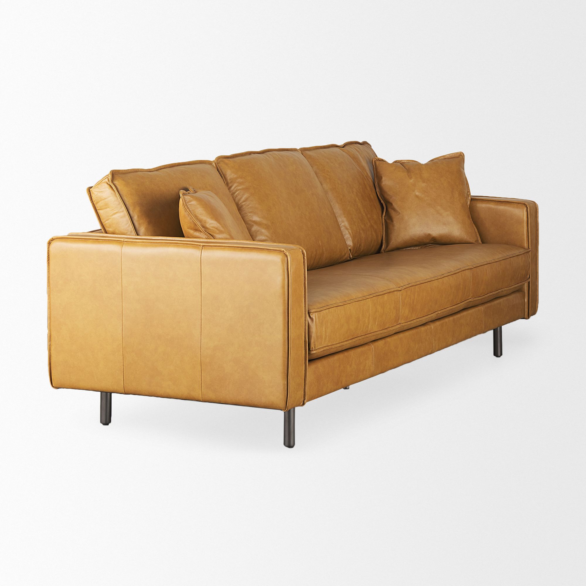 Mercana - D'Arcy 2 Seater Sofa in Tan, Leather