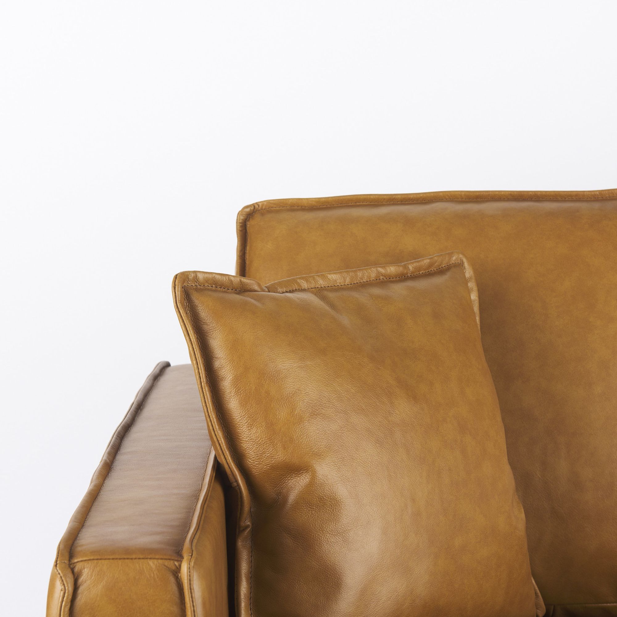 Mercana - D'Arcy Loveseat in Tan, Leather