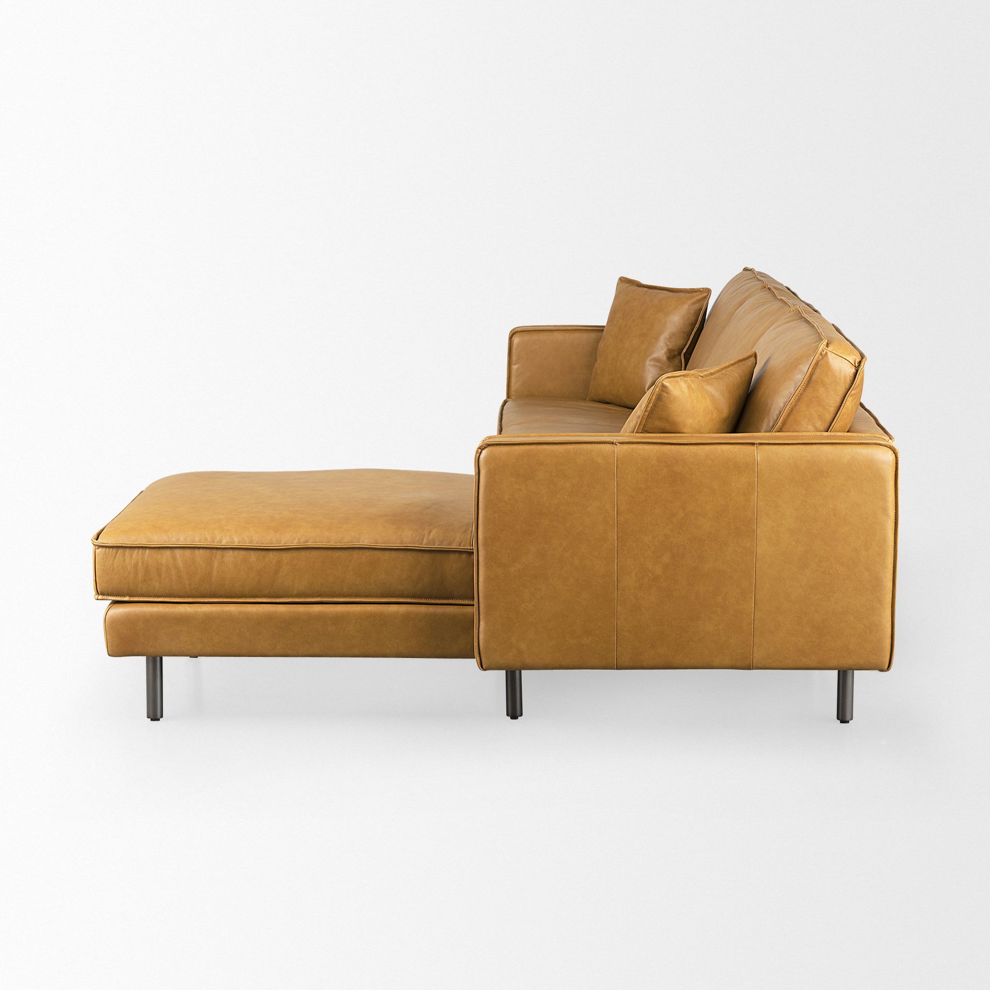 Mercana D'Arcy Right Chaise Sectional - Tan