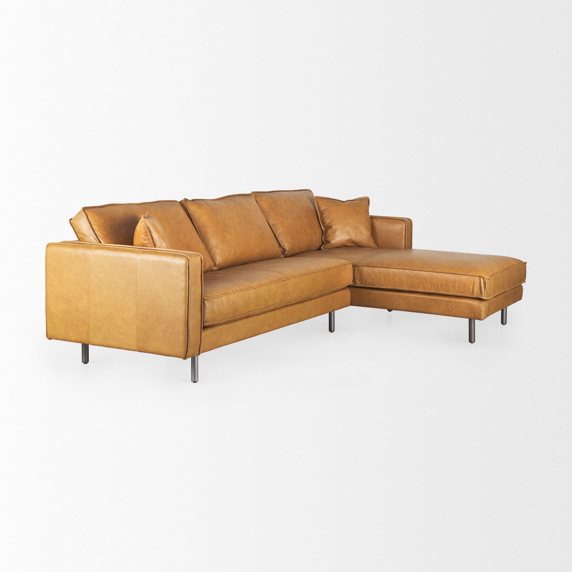 Mercana D'Arcy Right Chaise Sectional - Tan