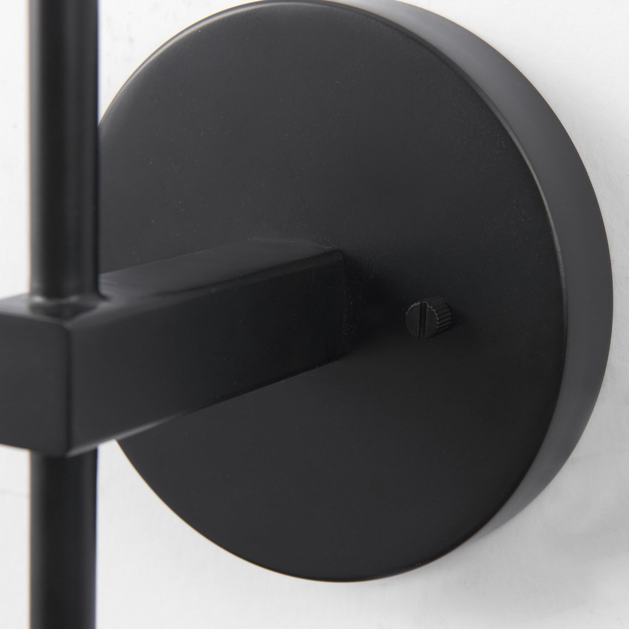 Mercana - Clyde Matte Black with Glass Round Wall Sconce