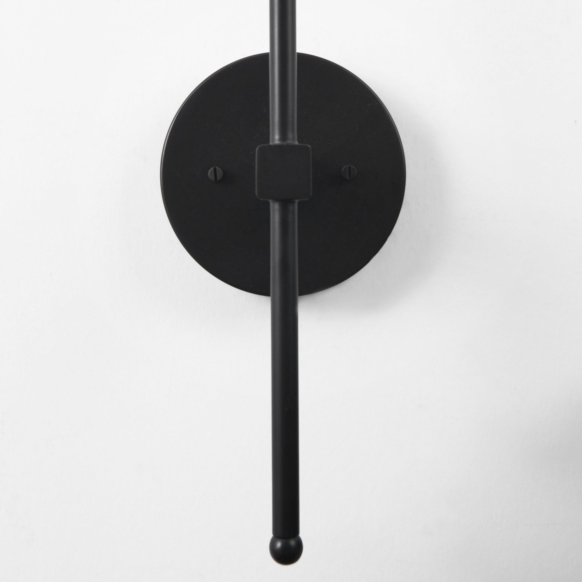 Mercana - Clyde Matte Black with Glass Round Wall Sconce