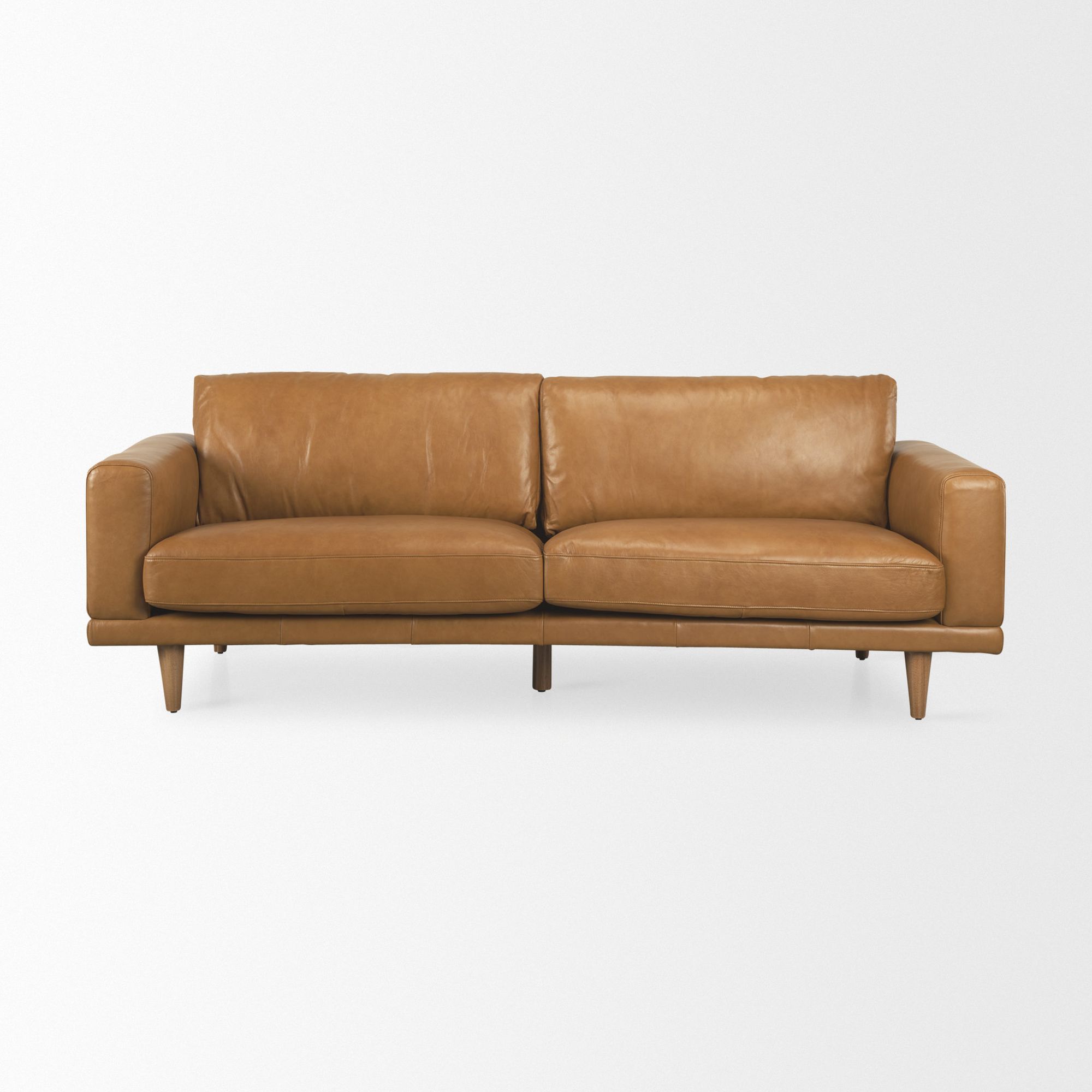 Mercana - Cedrick 2 Seater Sofa in Tan, Leather