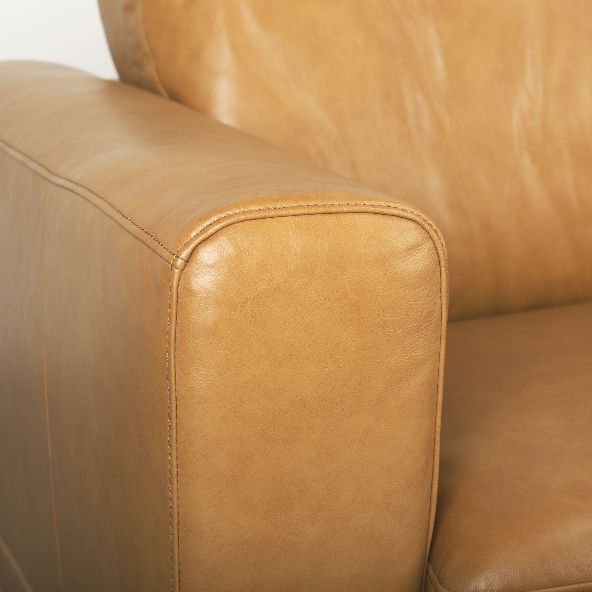 Mercana - Cedrick 2 Seater Sofa in Tan, Leather