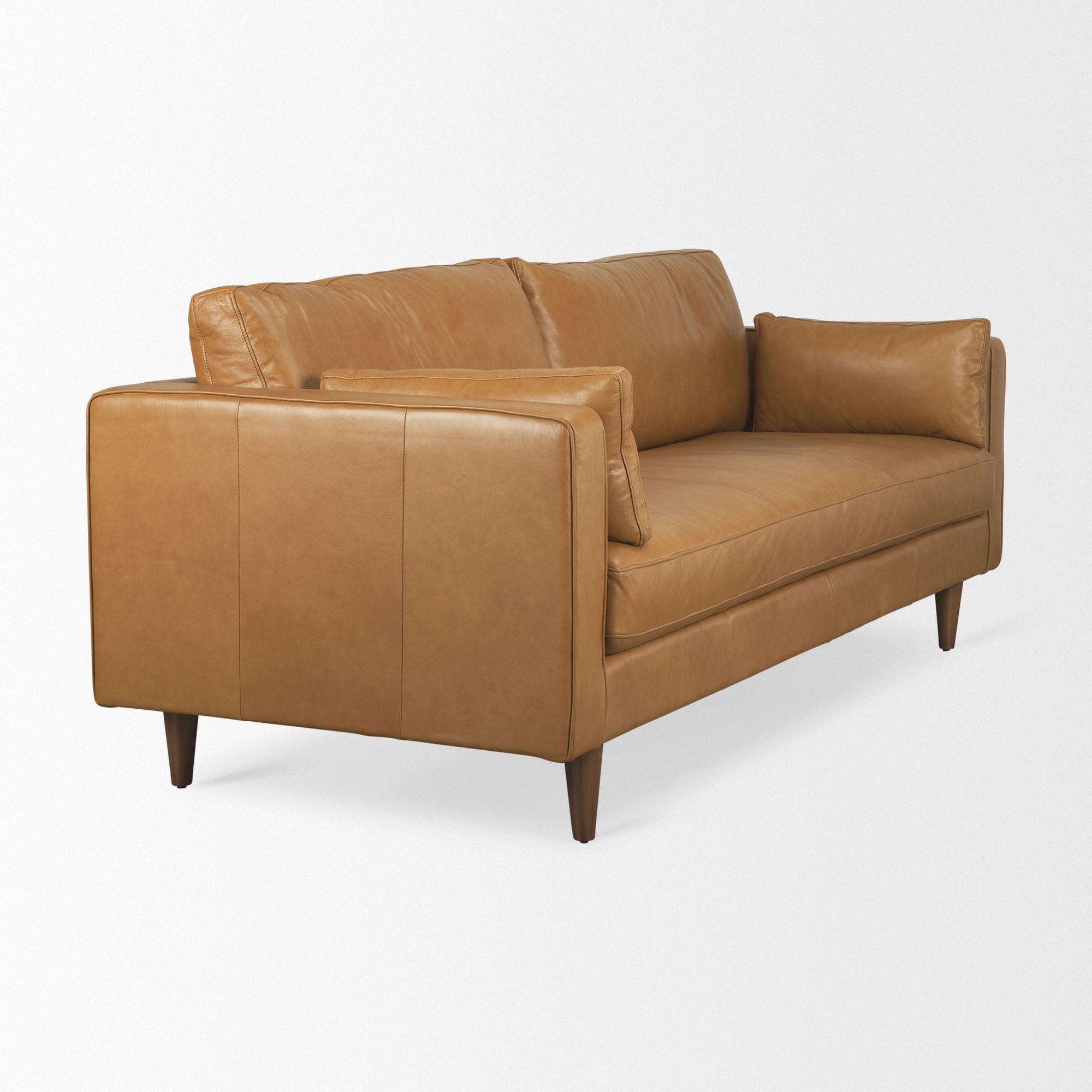 Mercana - Elton 2 Seater Sofa in Tan, Leather