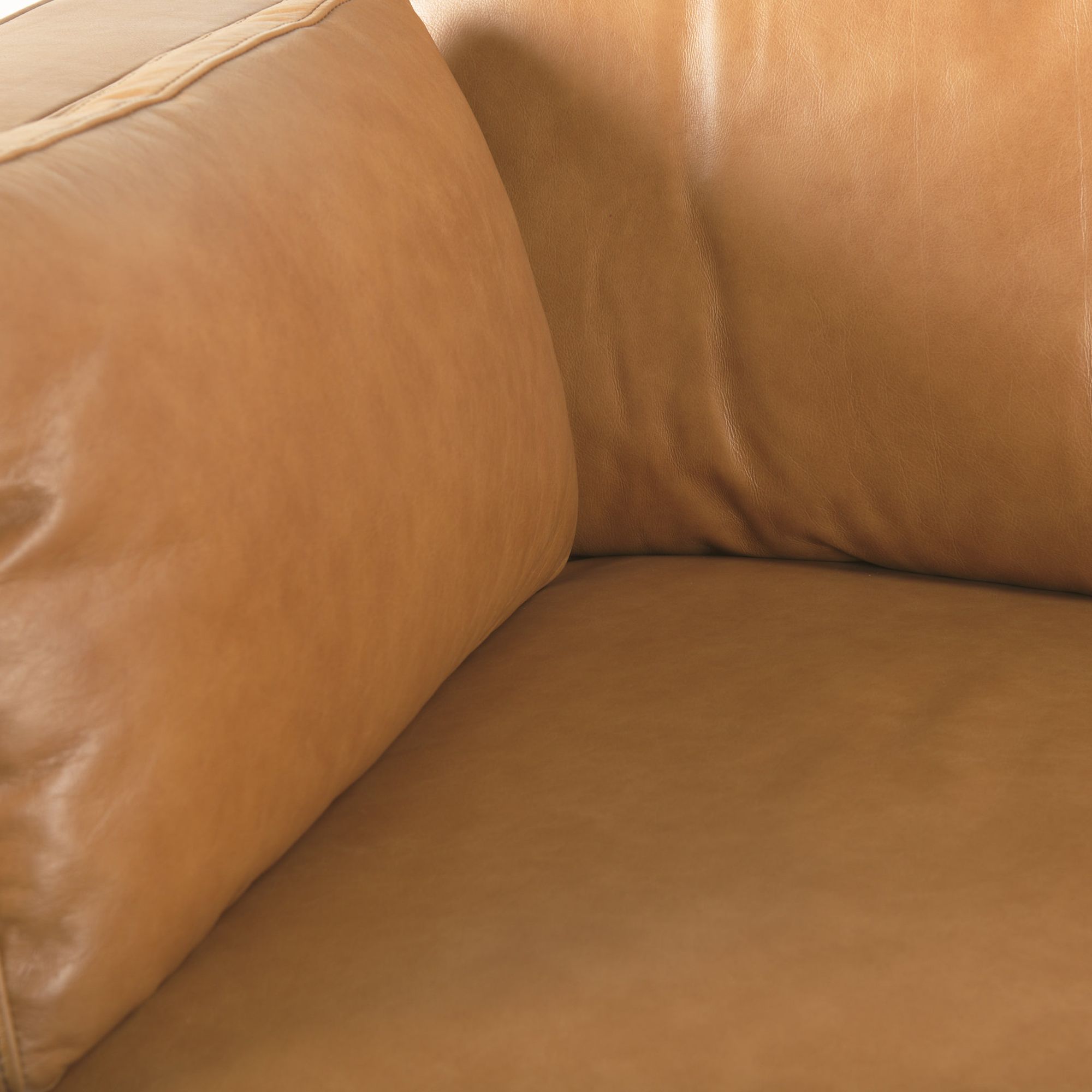 Mercana - Elton 2 Seater Sofa in Tan, Leather