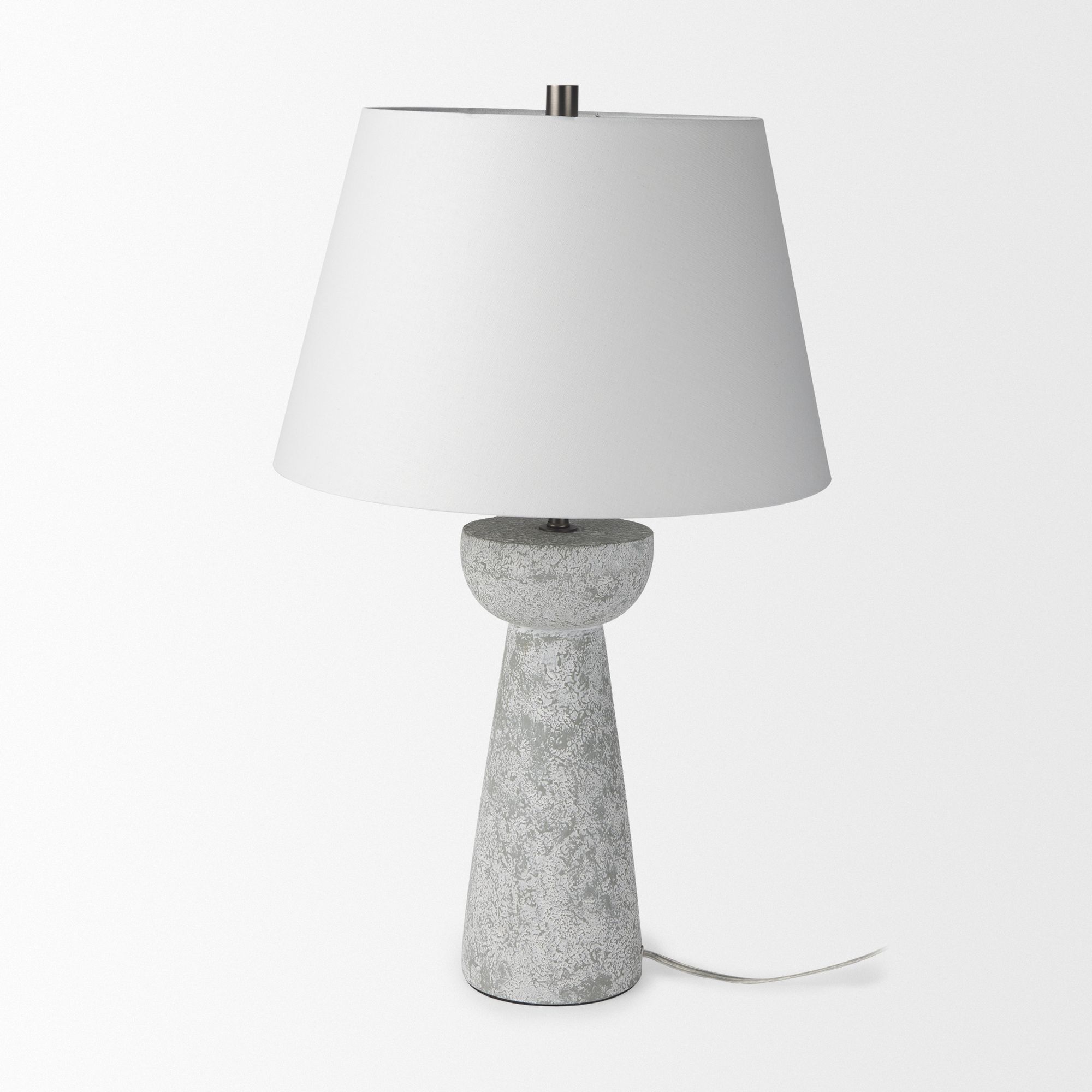 Mercana - Julia Gray Antique Painted Cement Table Lamp