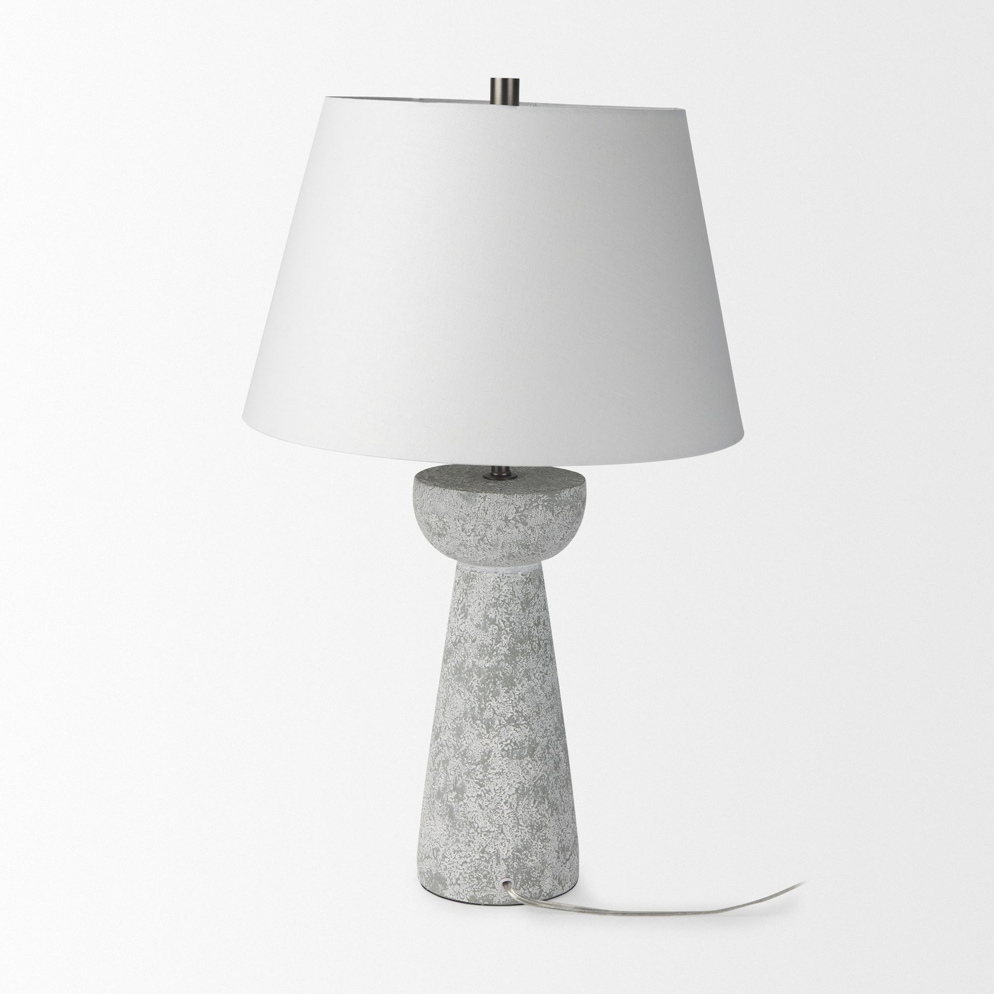 Mercana - Julia Gray Antique Painted Cement Table Lamp