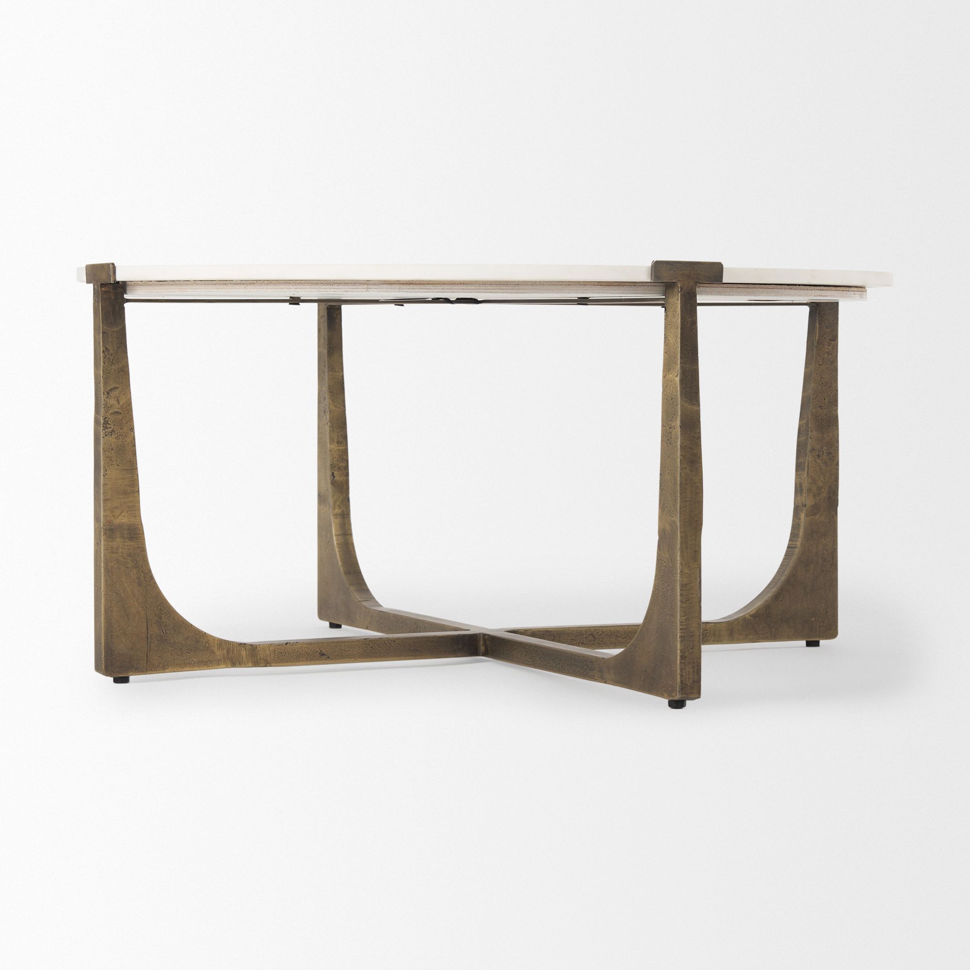 Mercana Atticus Coffee Table - White, Marble