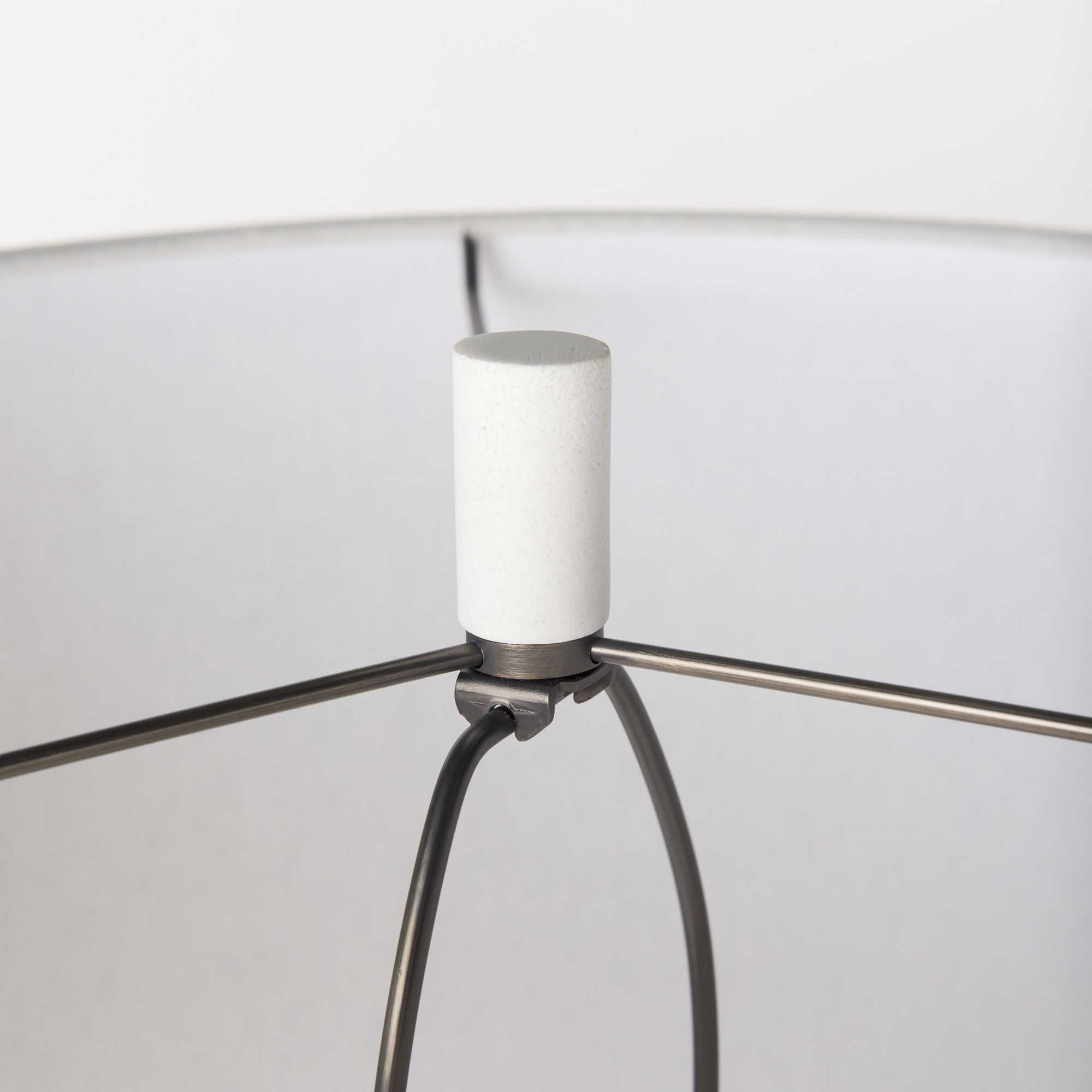 Mercana - Tao Cream Base with White Shade Table Lamp