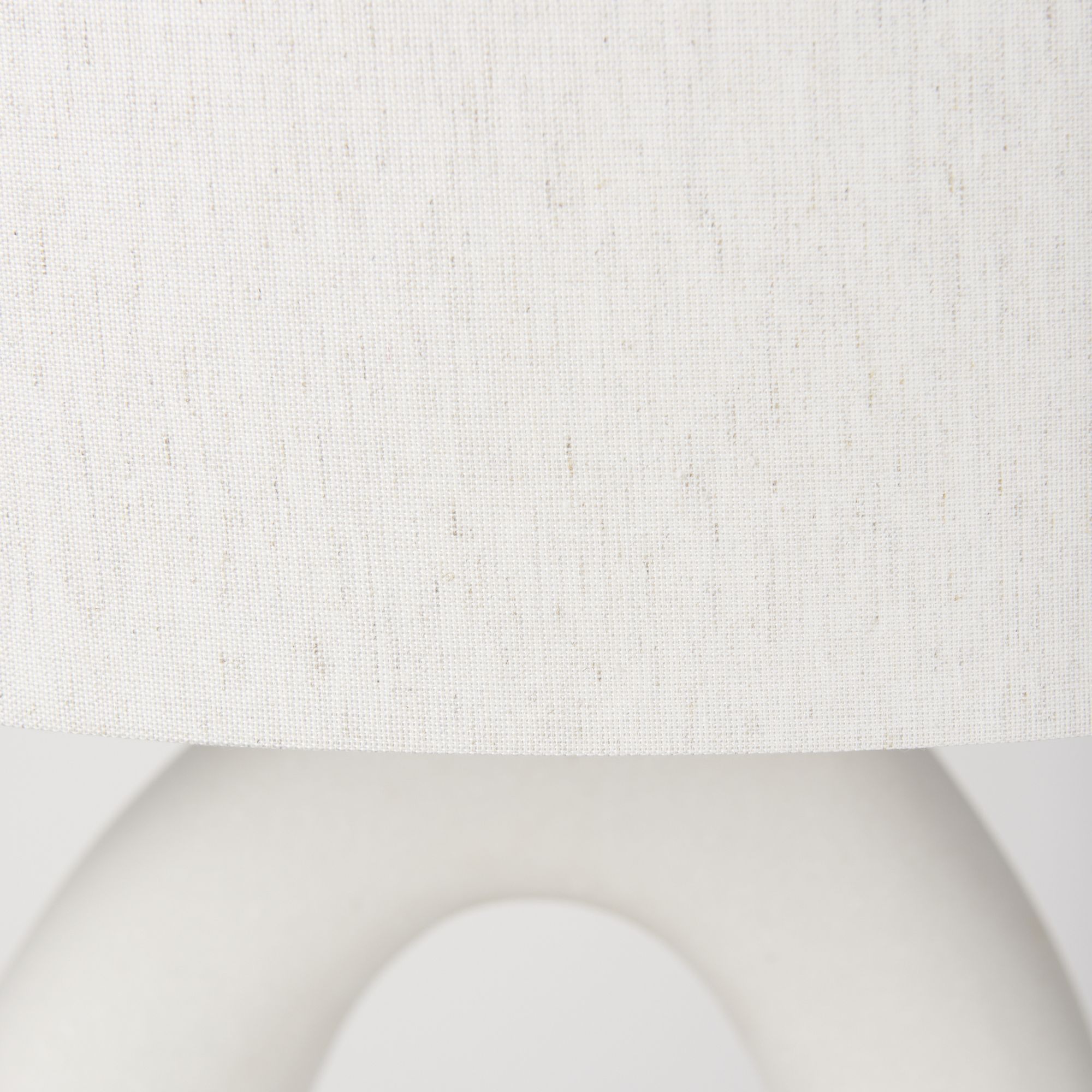 Mercana - Tao Cream Base with White Shade Table Lamp