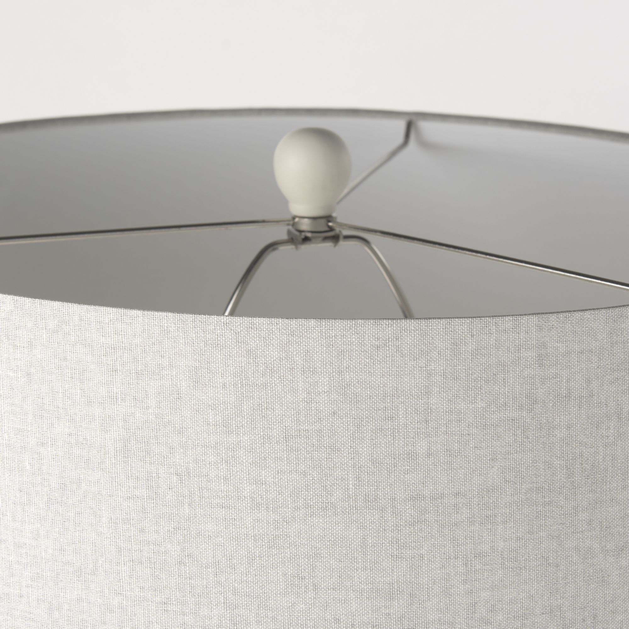 Mercana - Cato Cream Base with White Shade Table Lamp