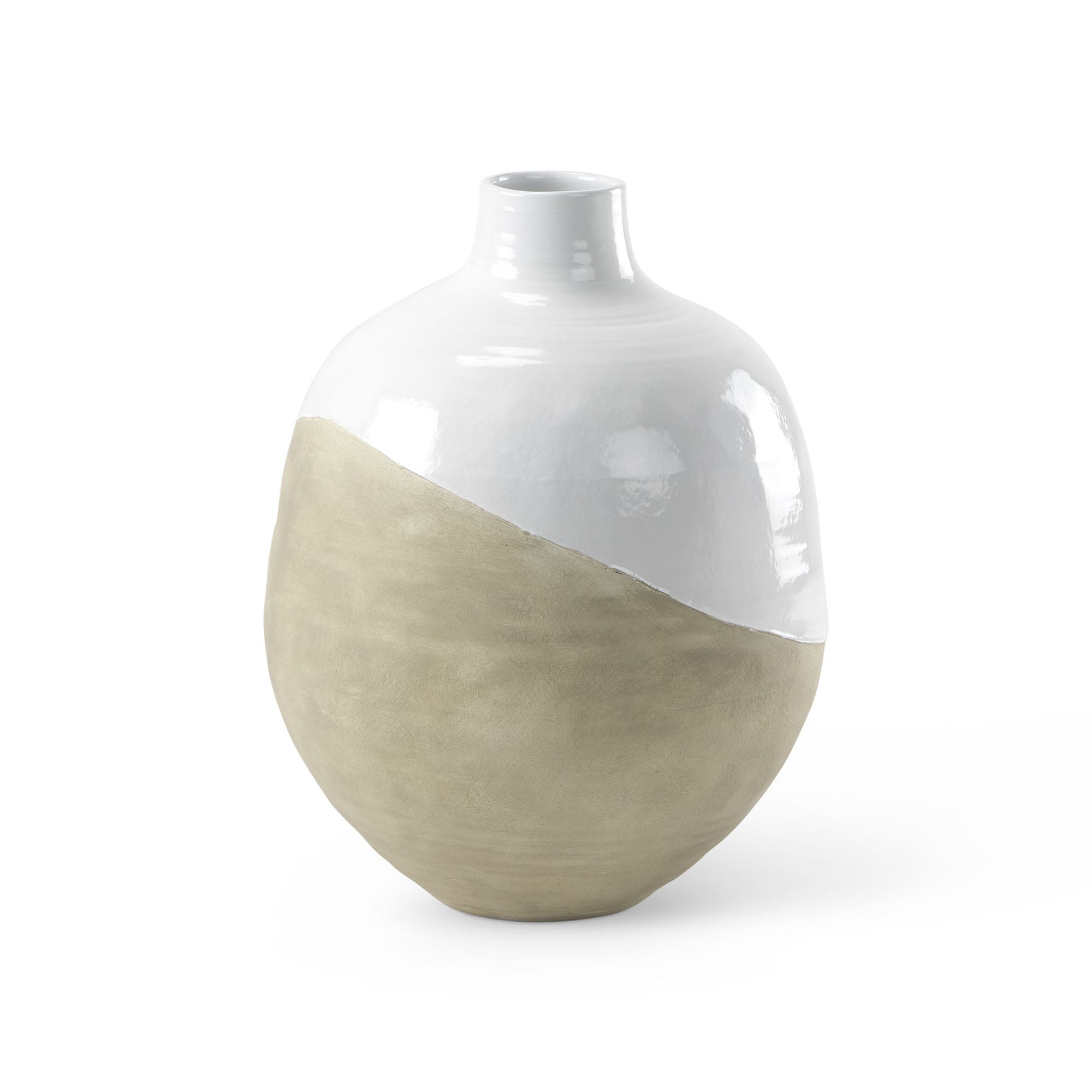 Mercana - Amos Blocked Ceramic Floor Vase