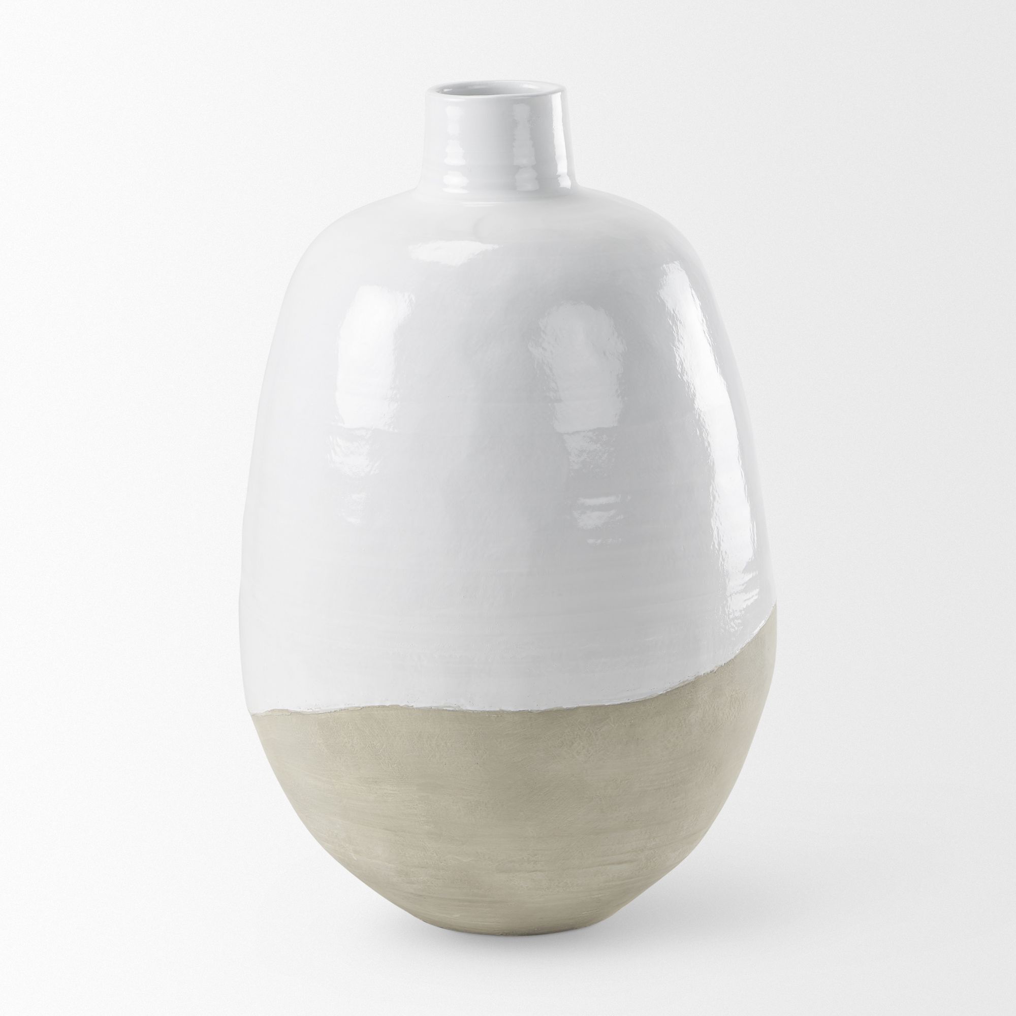 Mercana - Amos Blocked Ceramic Floor Vase