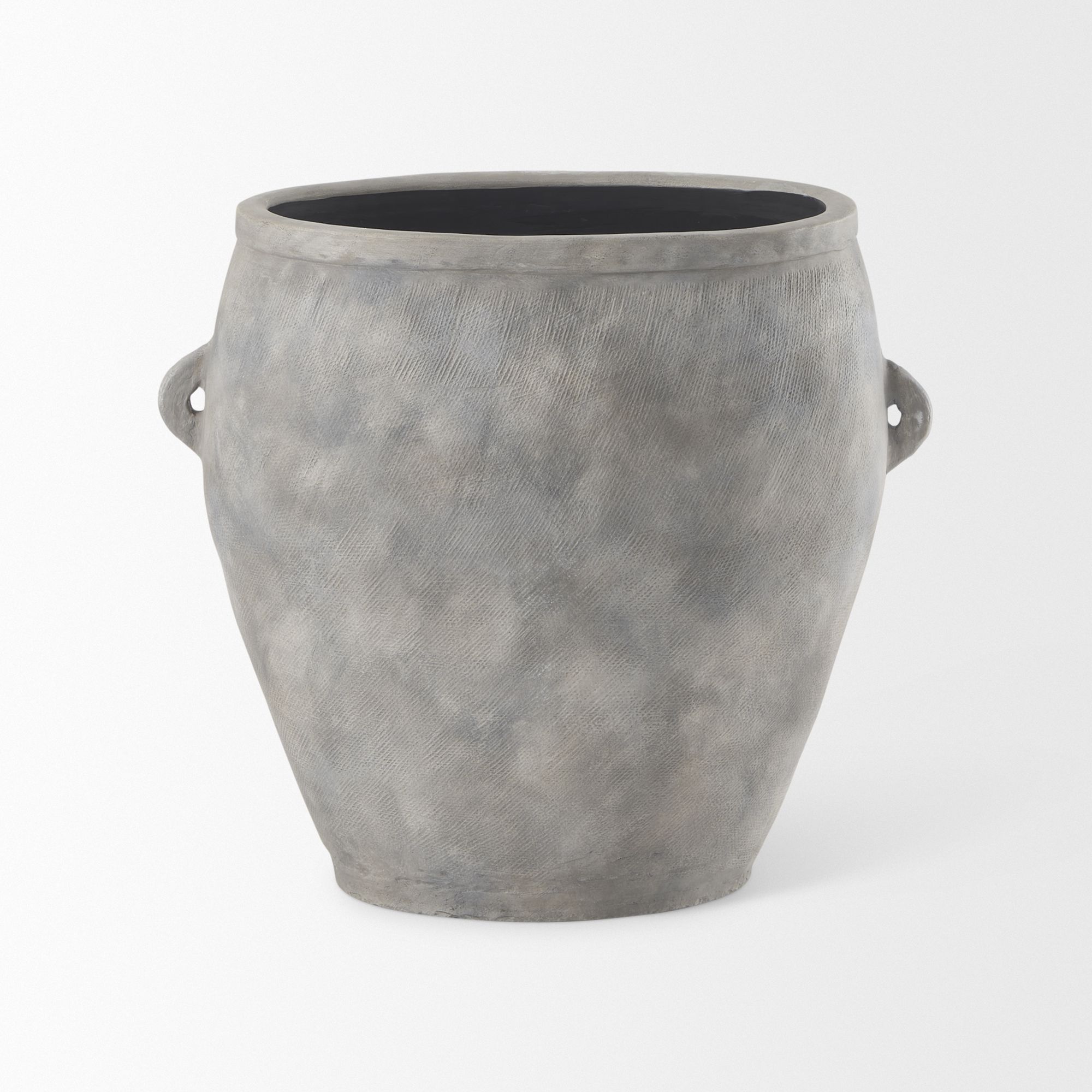 Mercana Zuma Ceramic Floor Vase - Light Gray