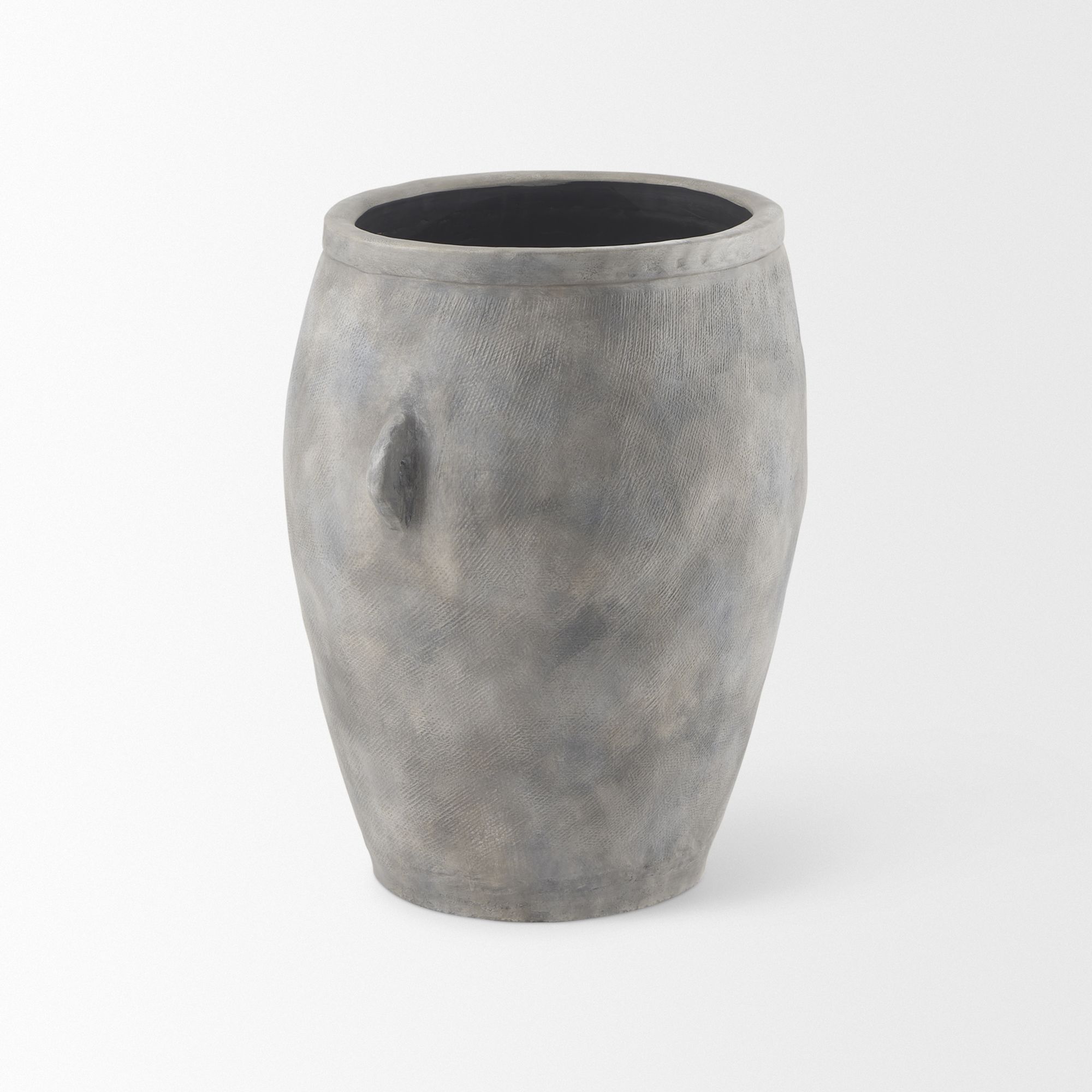 Mercana Zuma Ceramic Floor Vase - Light Gray