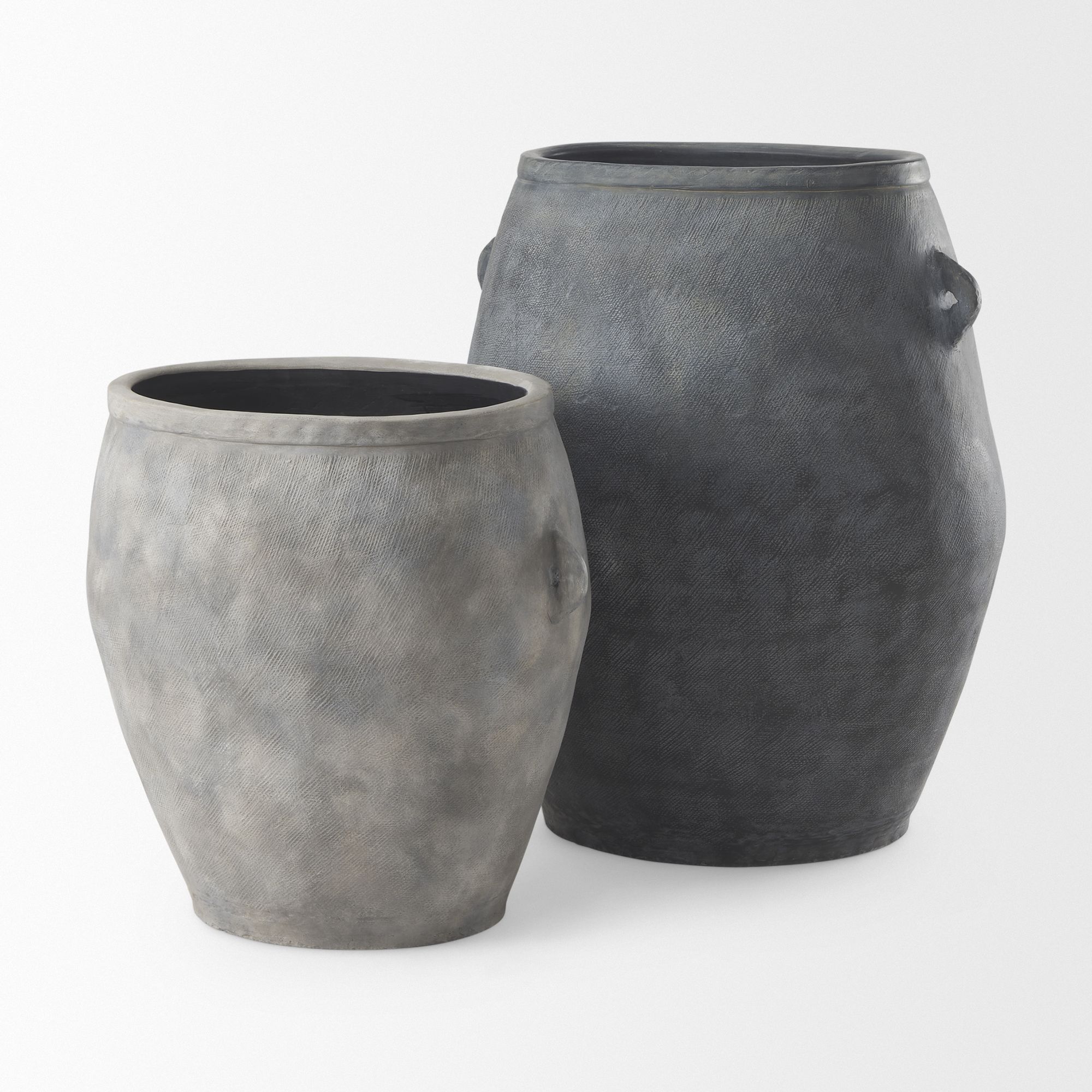 Mercana Zuma Ceramic Floor Vase - Dark Gray