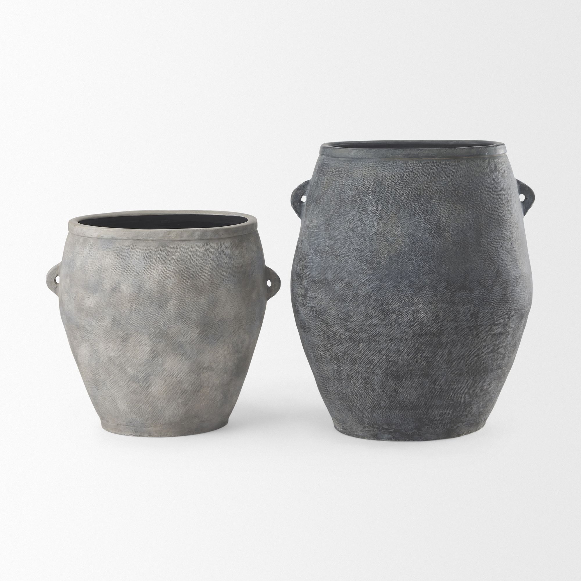 Mercana Zuma Ceramic Floor Vase - Dark Gray