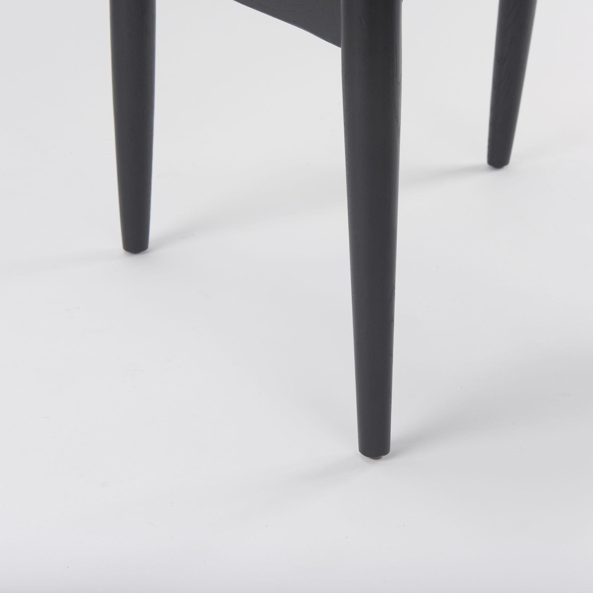 Mercana Cline Dining Chair with Black Wood - Gray