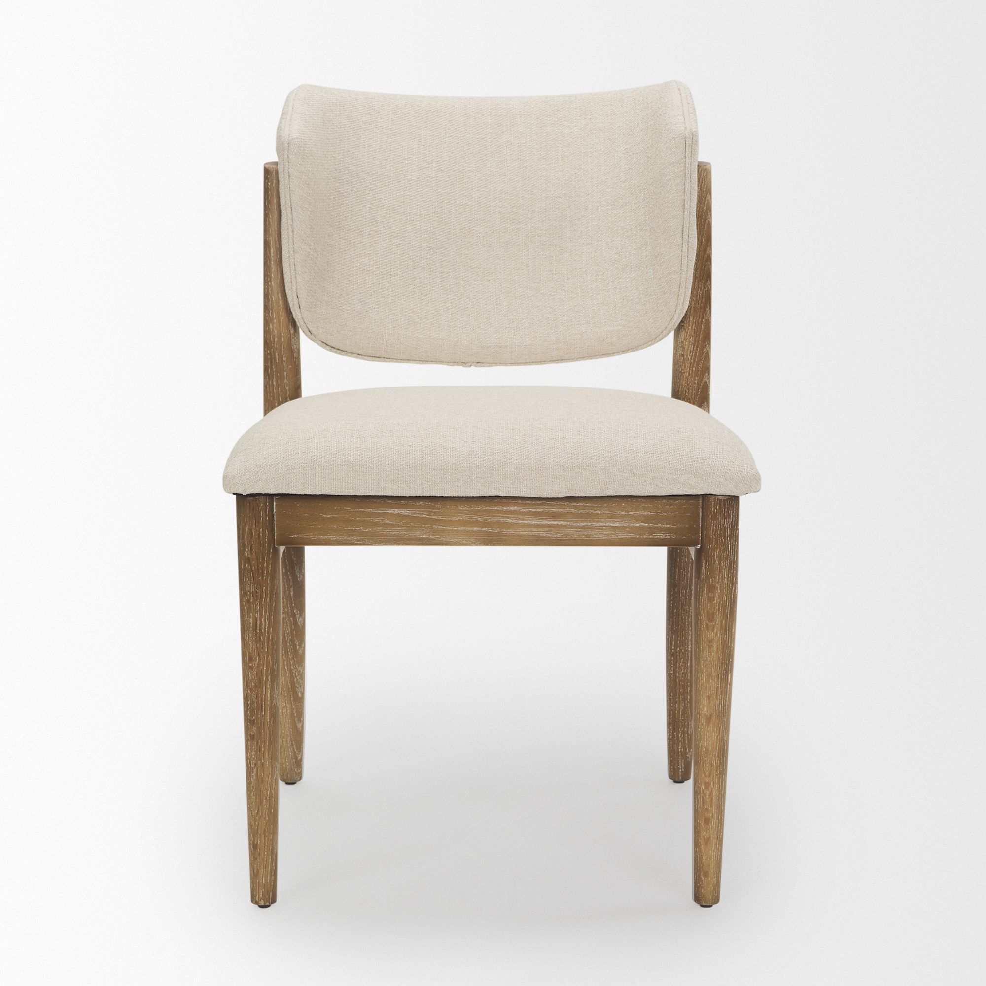 Mercana Cline Dining Chair - Cream/Light Brown