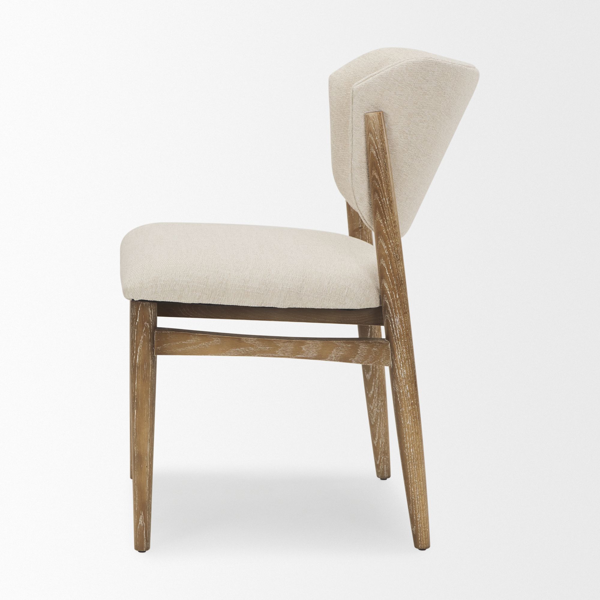 Mercana Cline Dining Chair - Cream/Light Brown