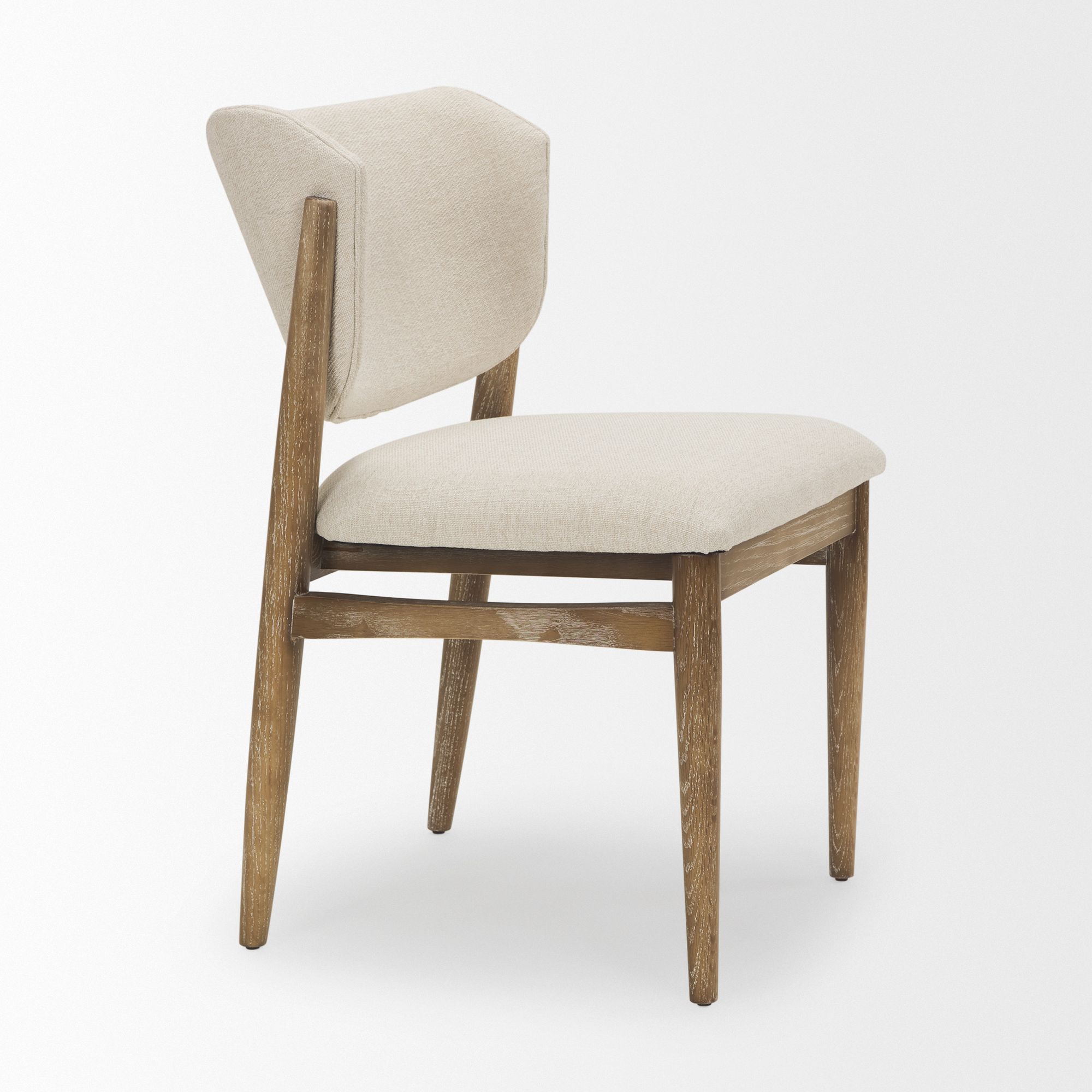 Mercana Cline Dining Chair - Cream/Light Brown