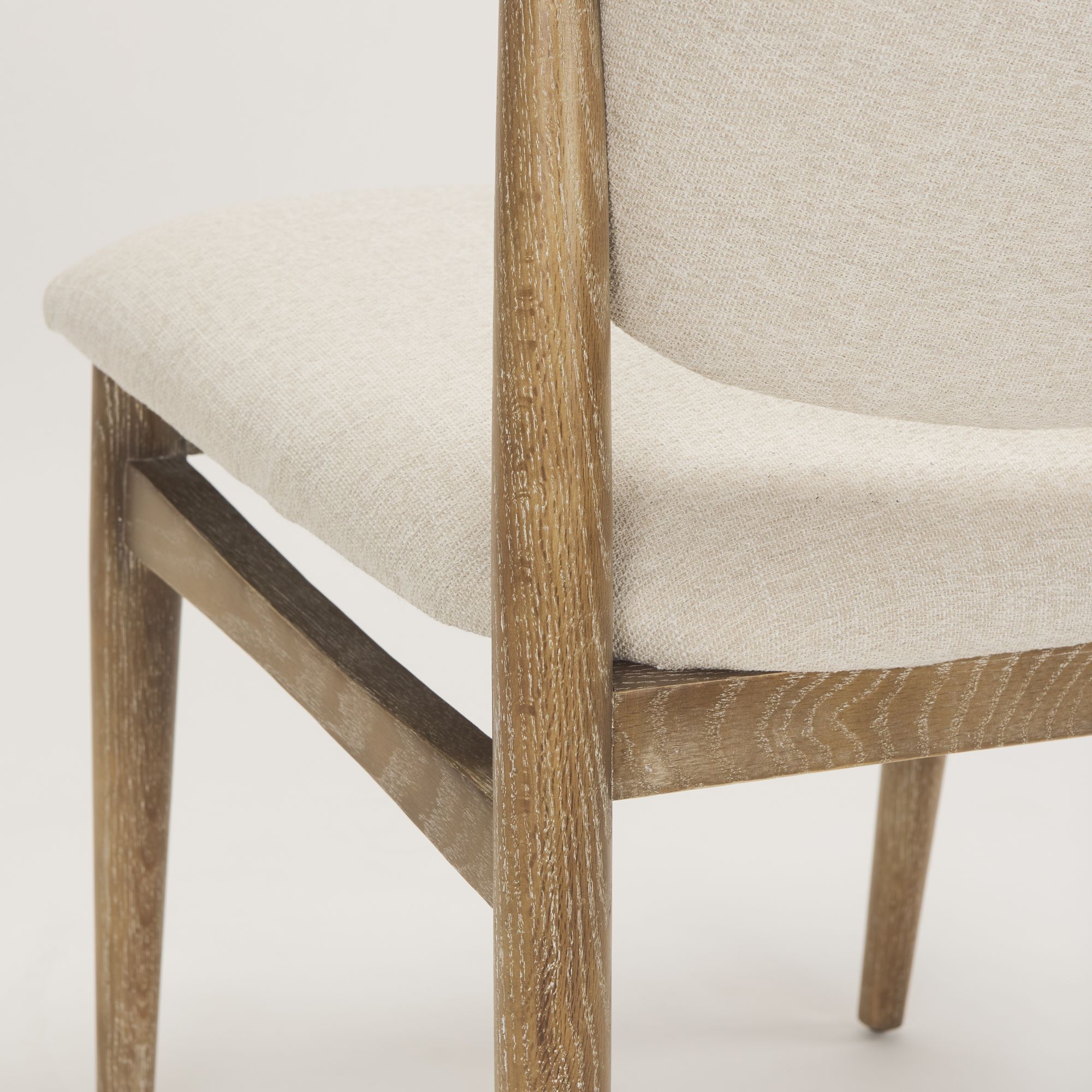 Mercana Cline Dining Chair - Cream/Light Brown