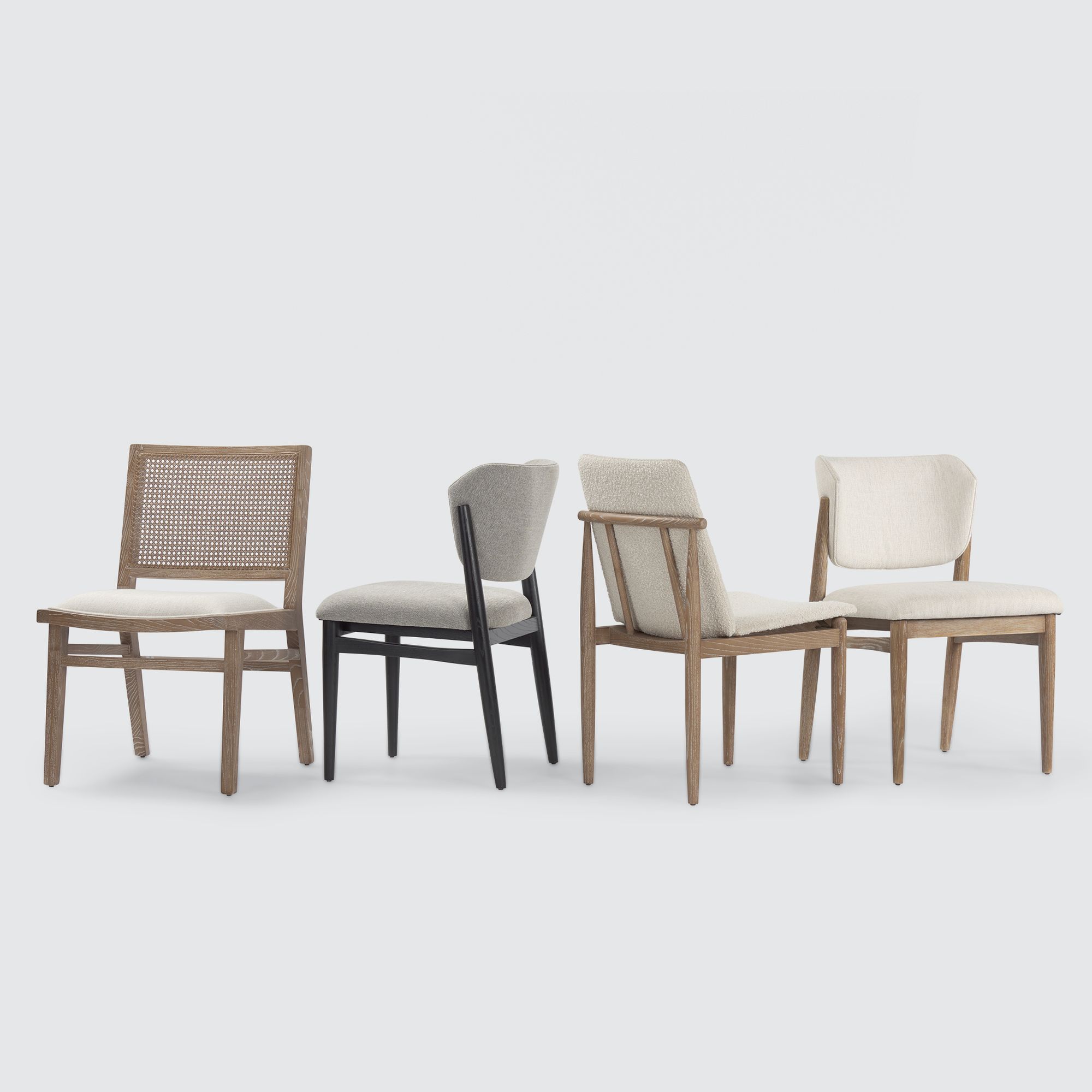 Mercana Cline Dining Chair - Cream/Light Brown