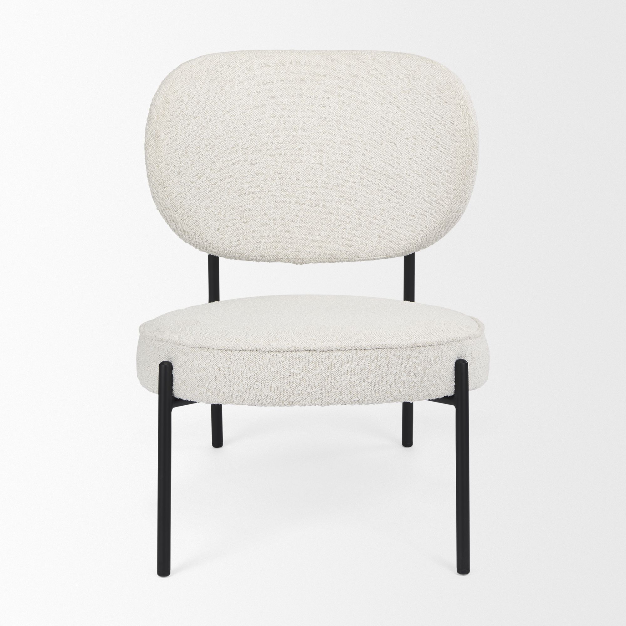 Mercana - Amelia Accent Chair in Cream, Boucle