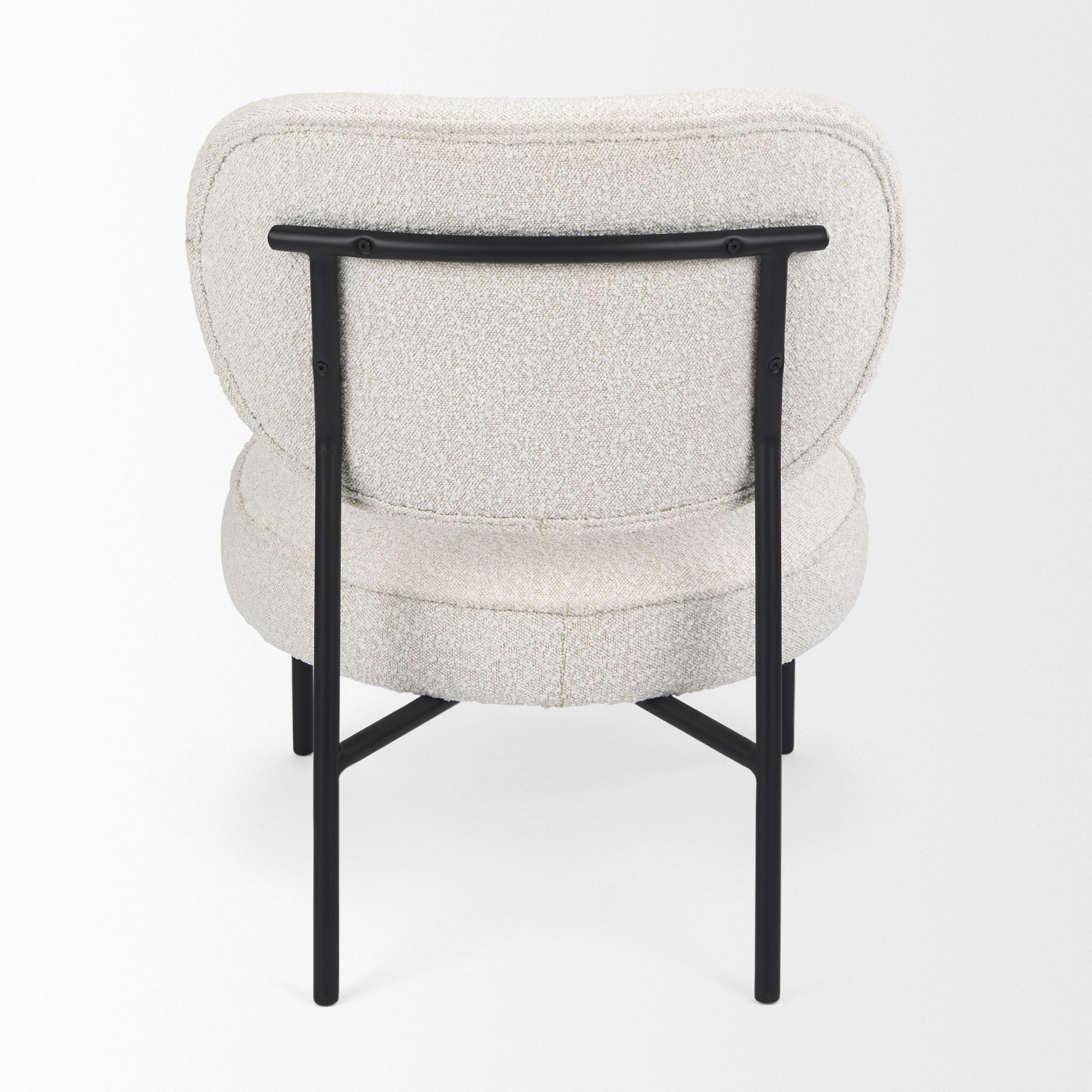 Mercana - Amelia Accent Chair in Cream, Boucle