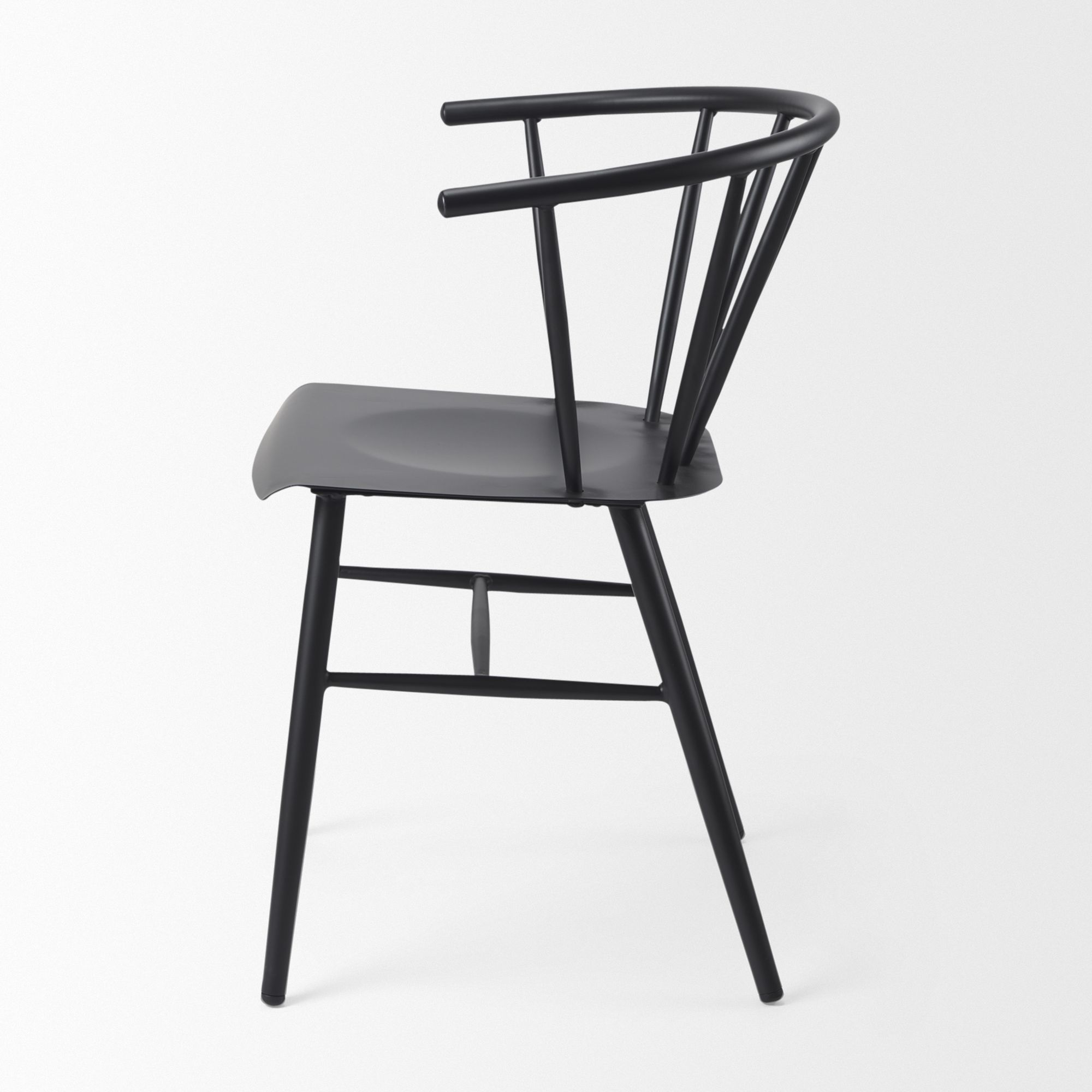 Mercana - Colin Dining Chair in Black, Metal