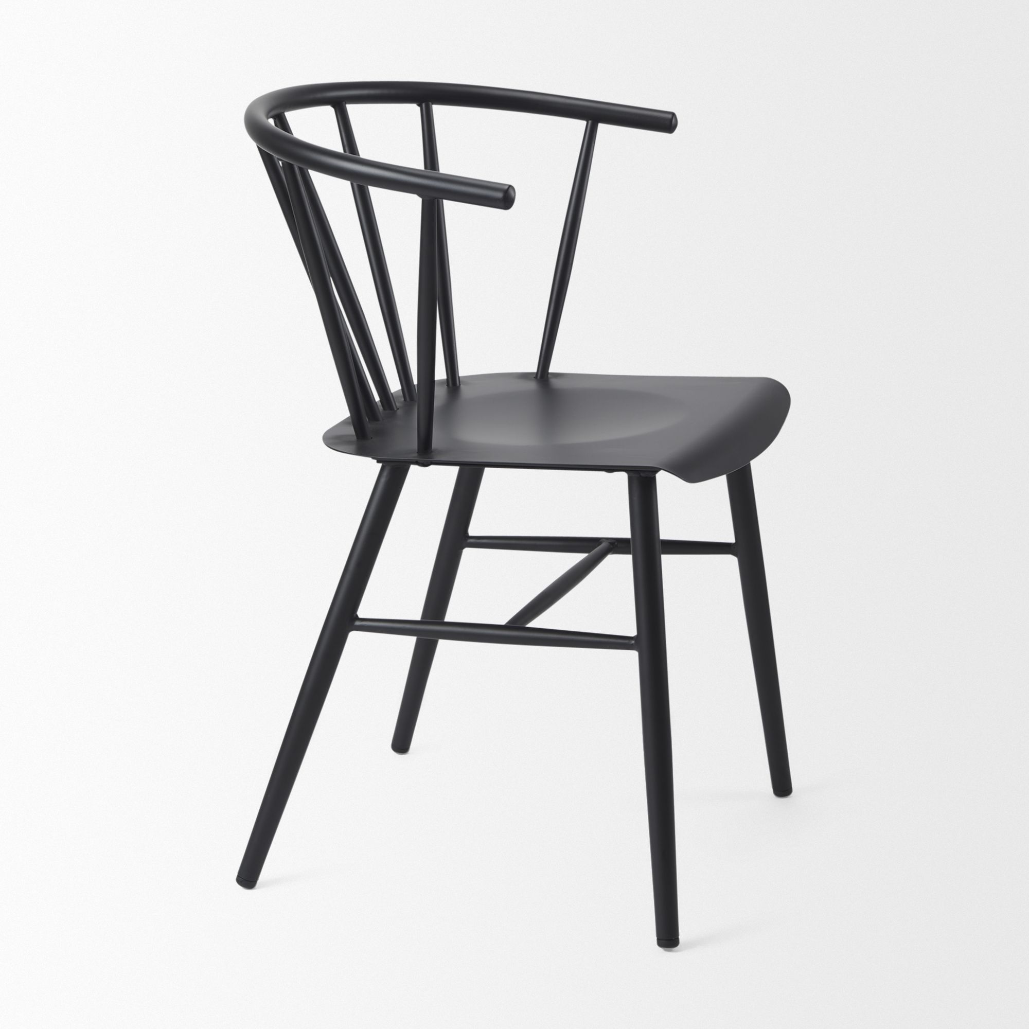 Mercana - Colin Dining Chair in Black, Metal