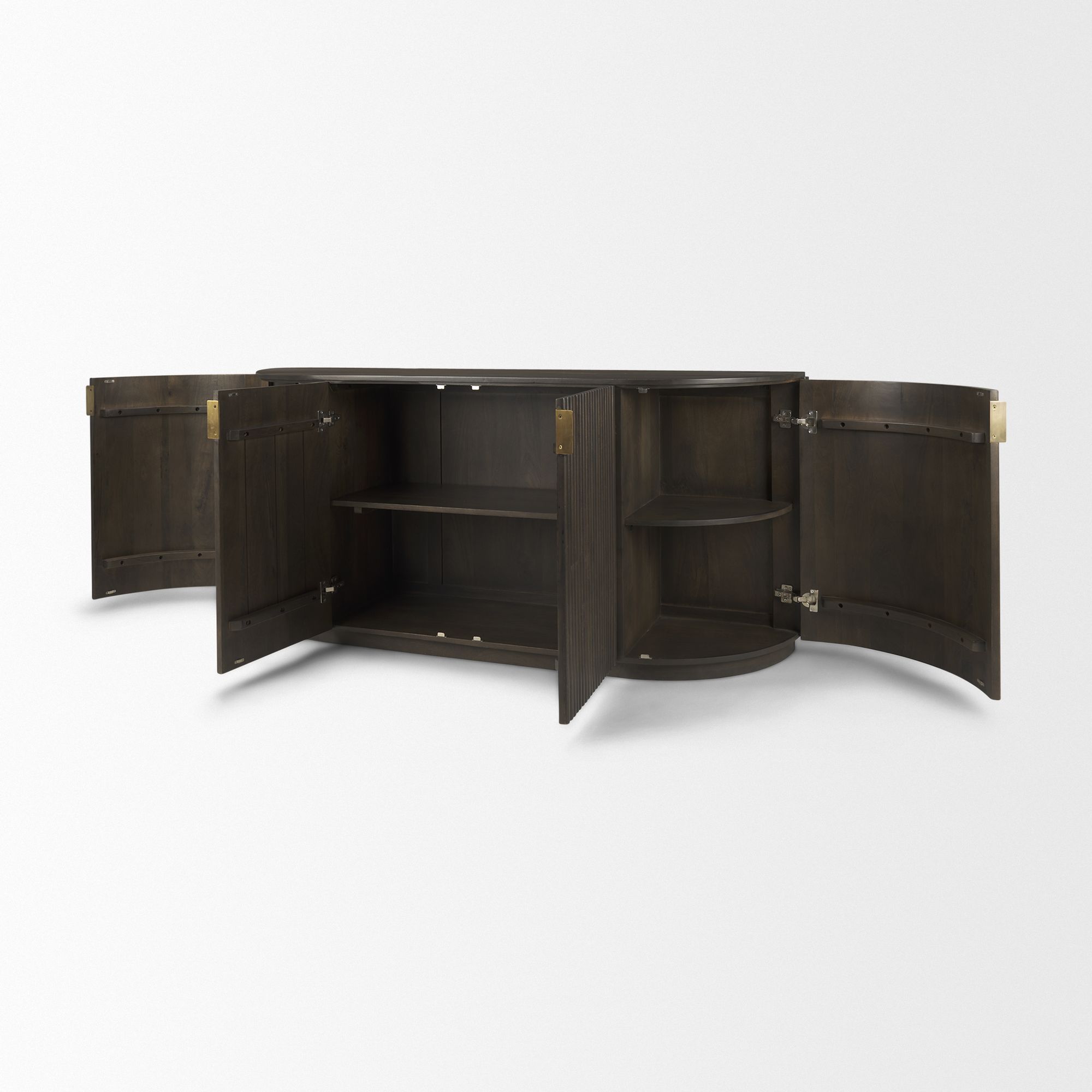 Mercana Terra Sideboard - Dark Brown, Wood