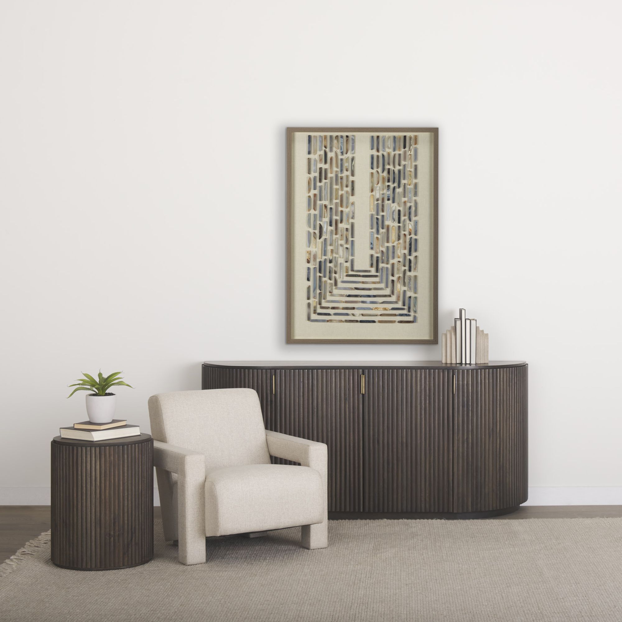 Mercana Terra Sideboard - Dark Brown, Wood