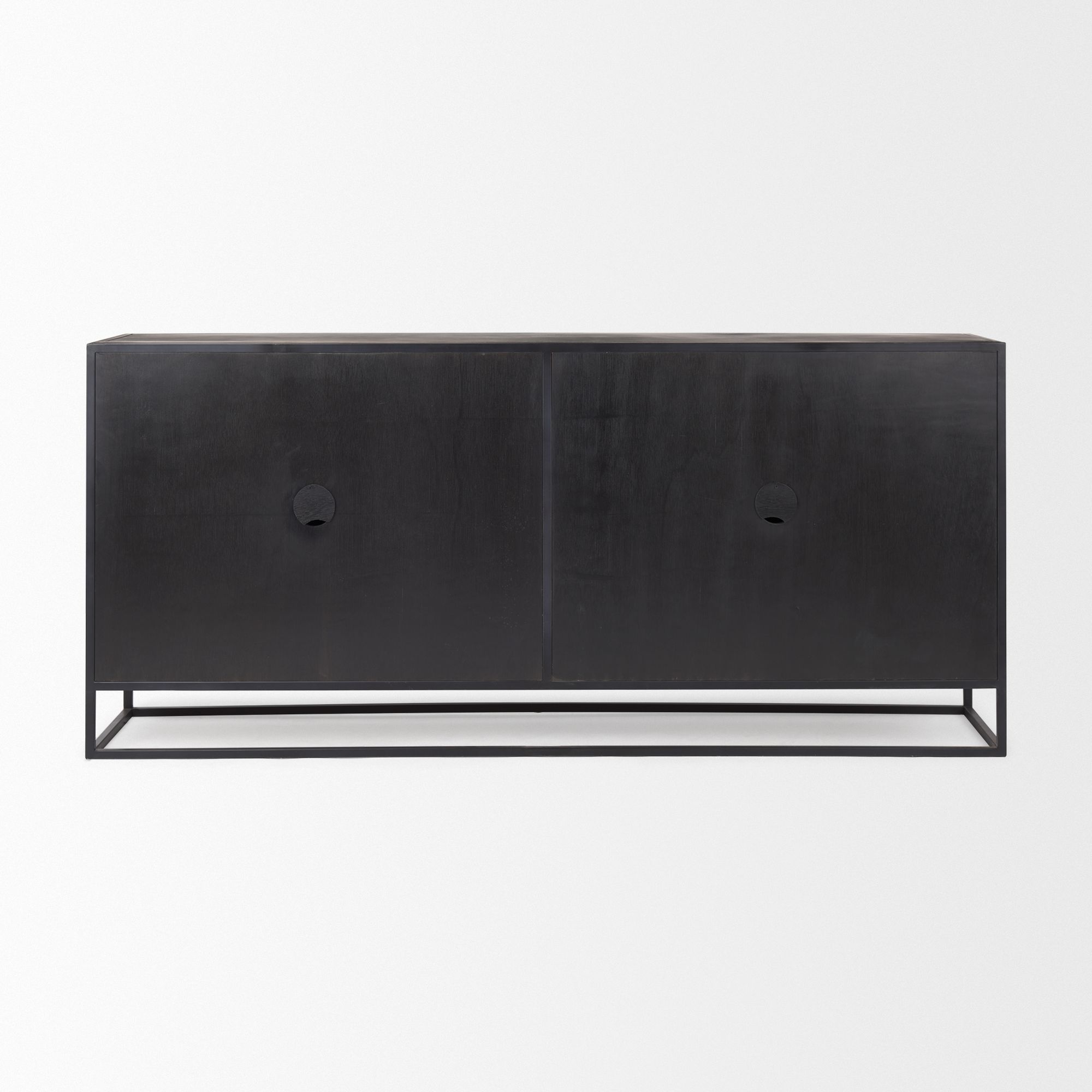 Mercana Sloan Sideboard - Black, Wood/Metal