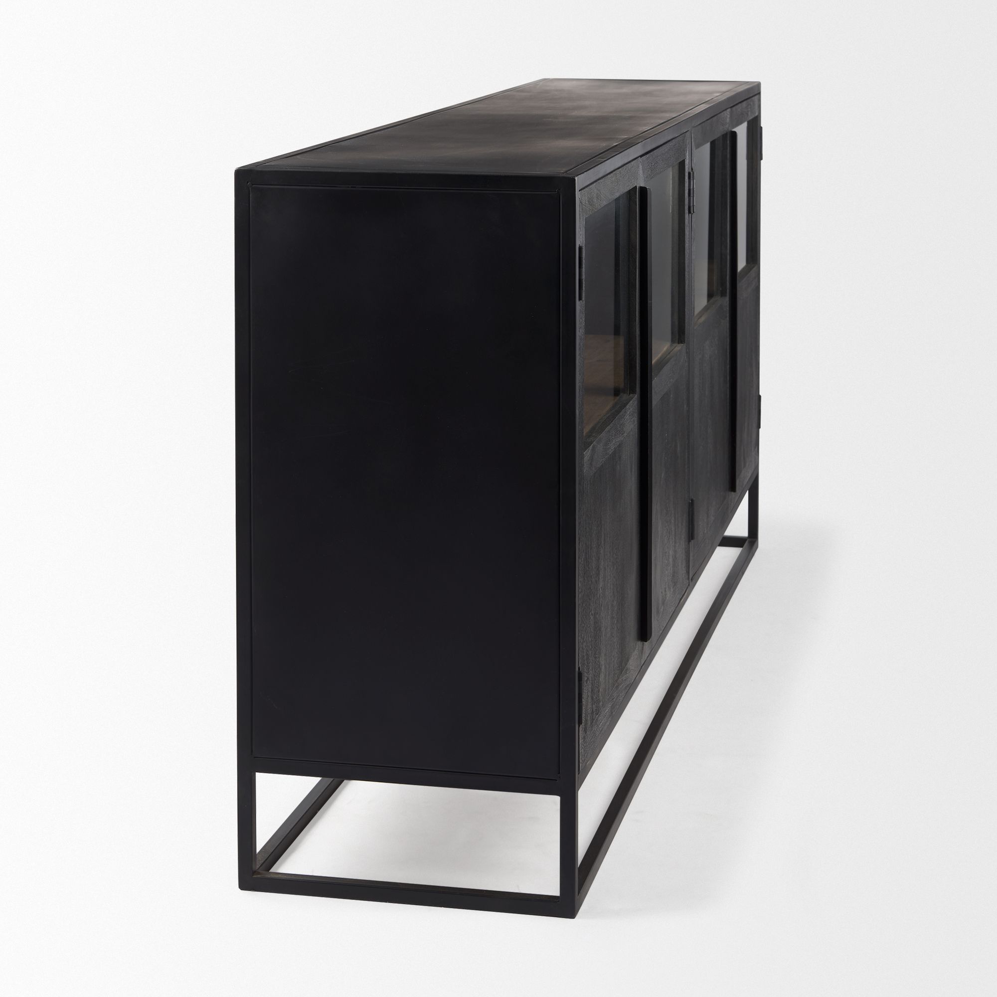 Mercana Sloan Sideboard - Black, Wood/Metal