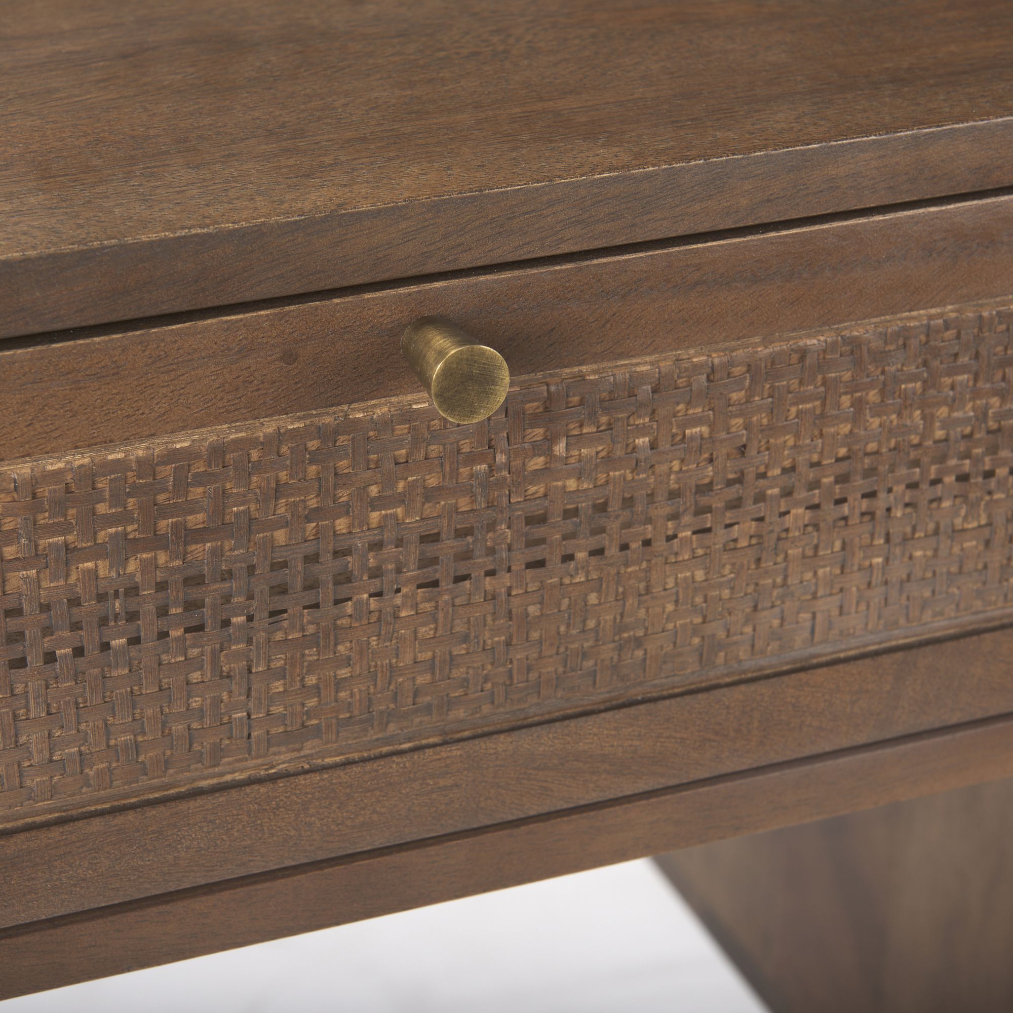 Mercana Grier Desk with Cane - Brown