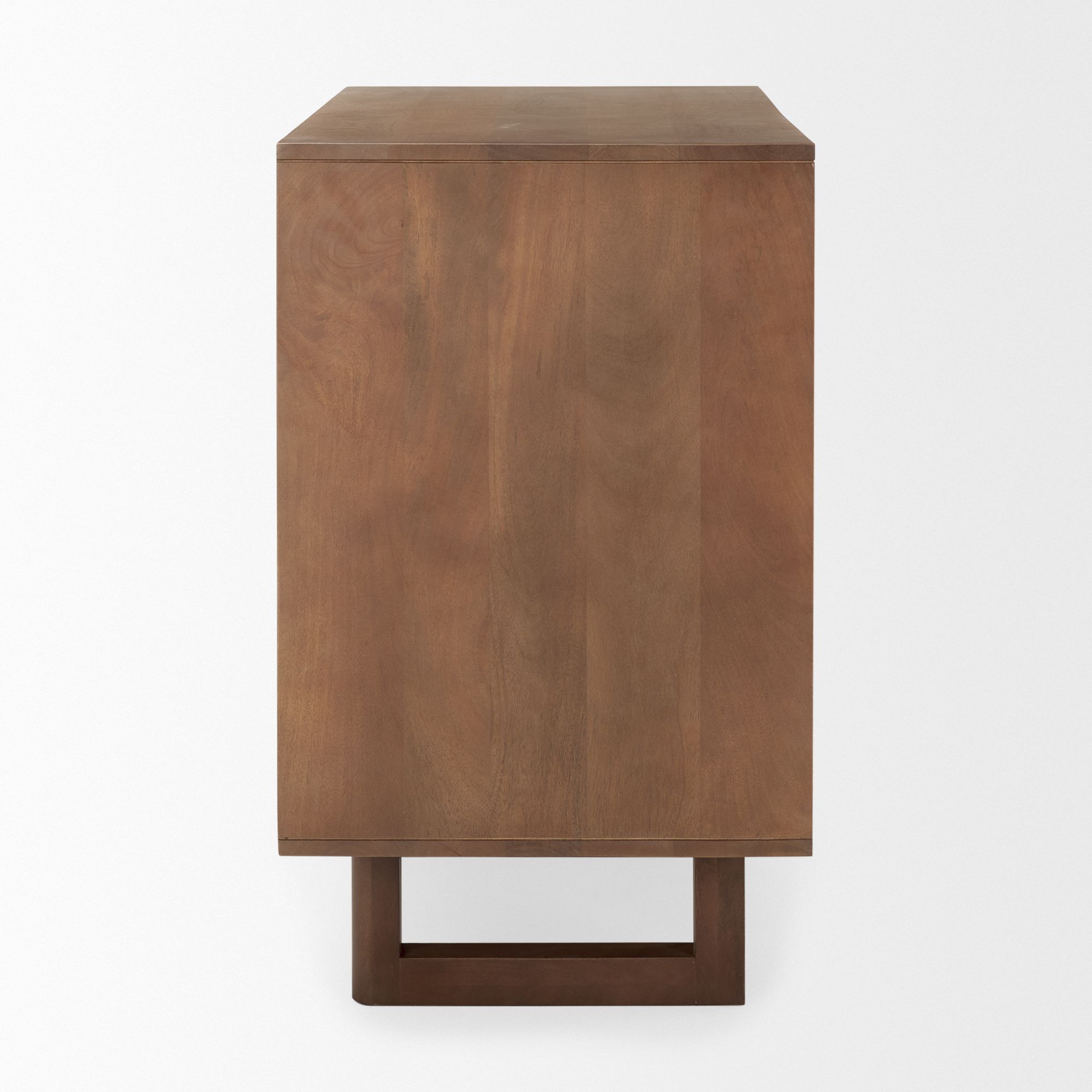 Mercana Grier Medium Wood with Cane 2 Door Accent Cabinet - Brown