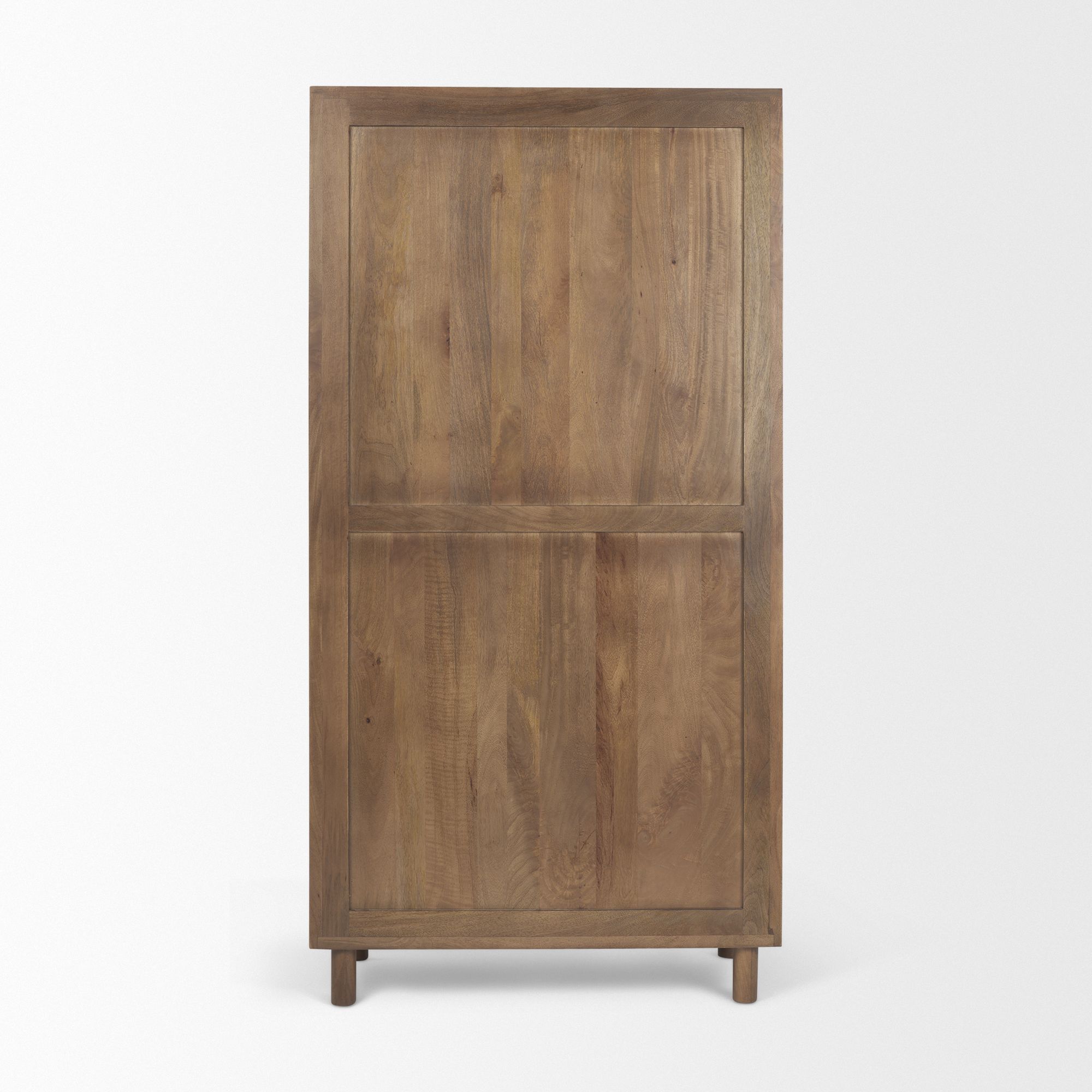 Mercana - Astrid Medium Brown Solid Wood Armoire