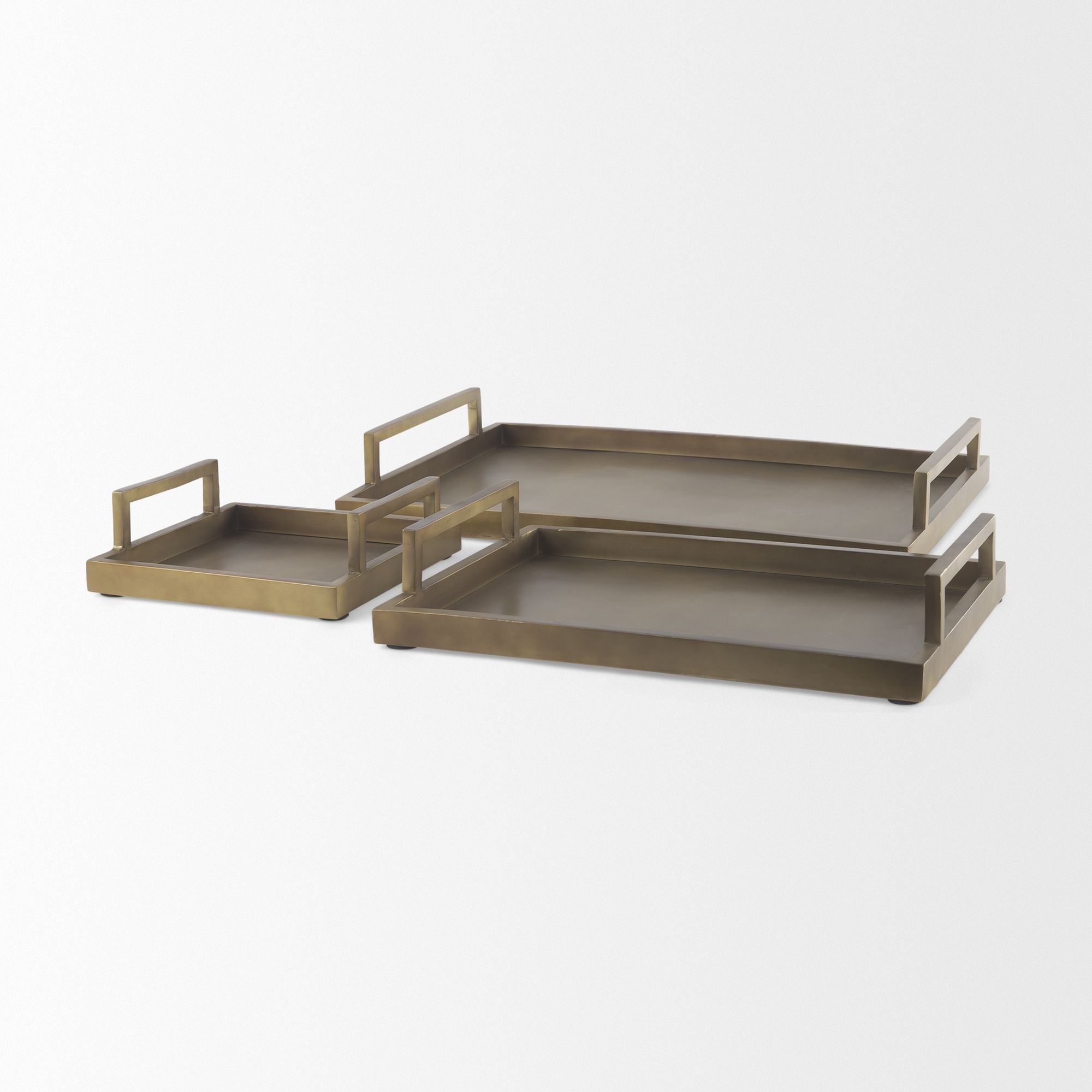 Mercana Shay Aluminium Tray - Bronze, Large