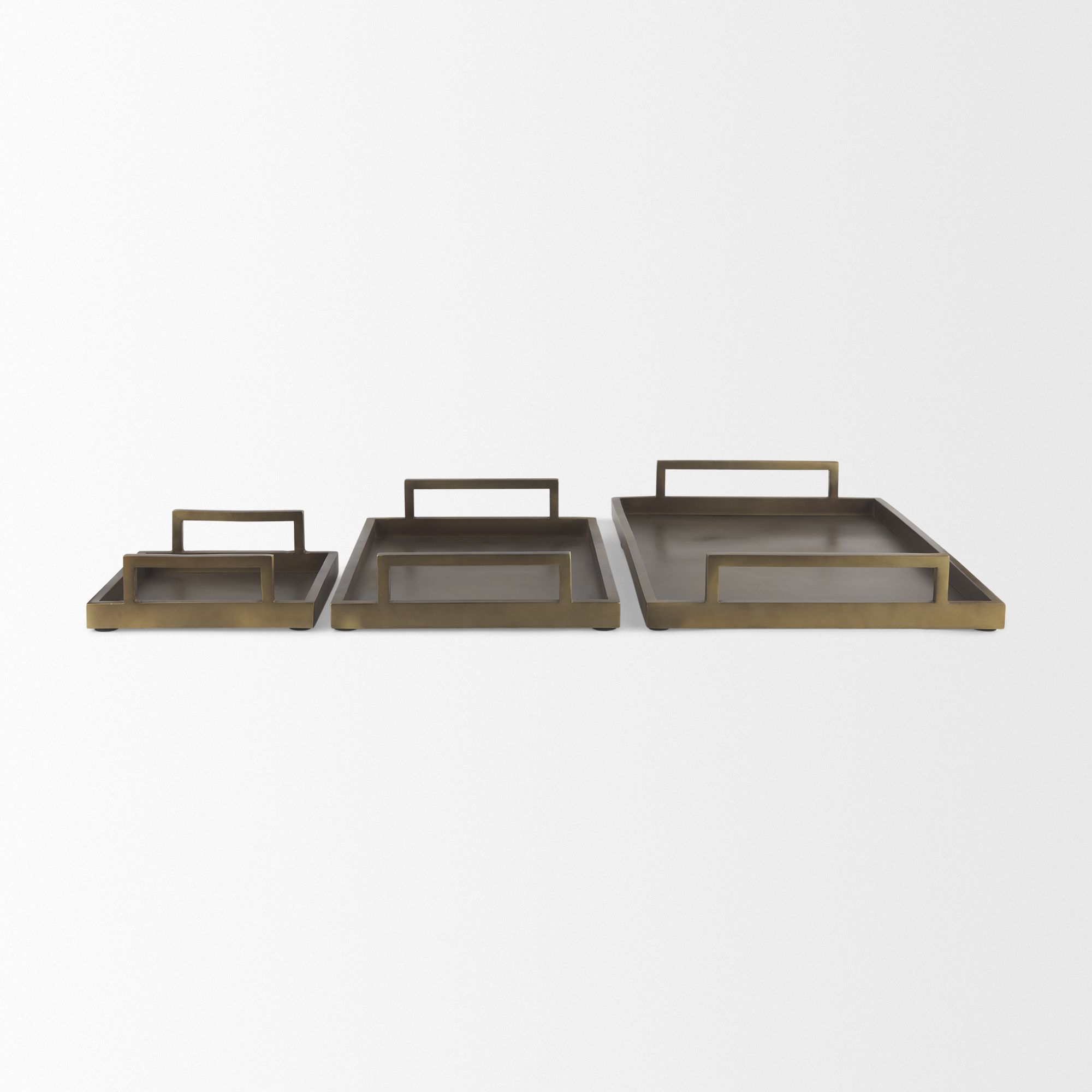 Mercana Shay Aluminium Tray - Bronze, Large