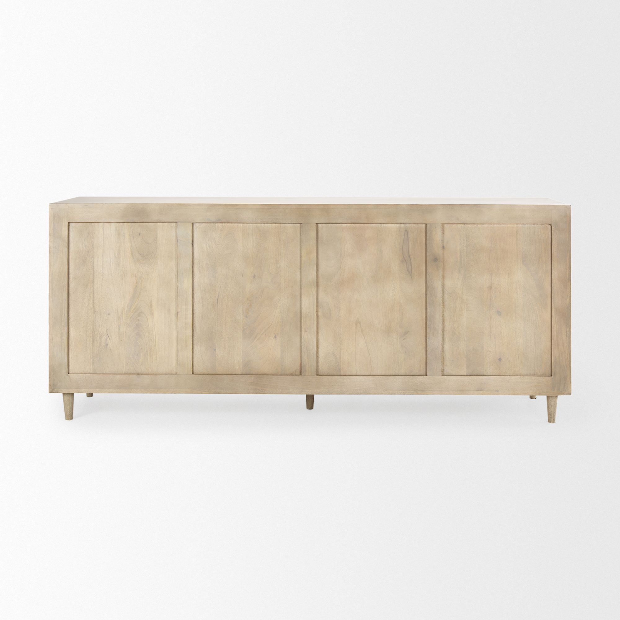 Mercana Tucker 4 Doors Sideboard - Light Brown, Wood