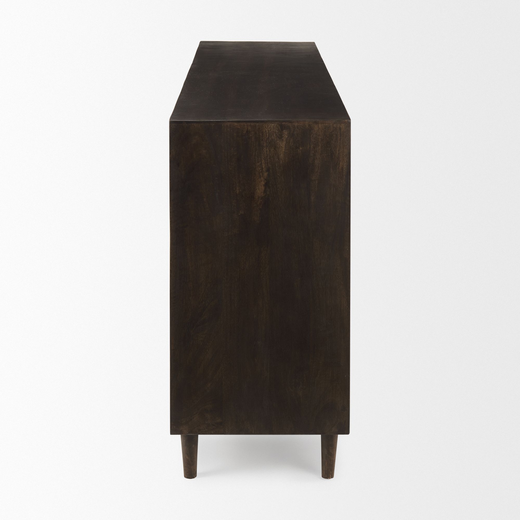 Mercana Tucker 4 Doors Sideboard - Dark Brown, Wood