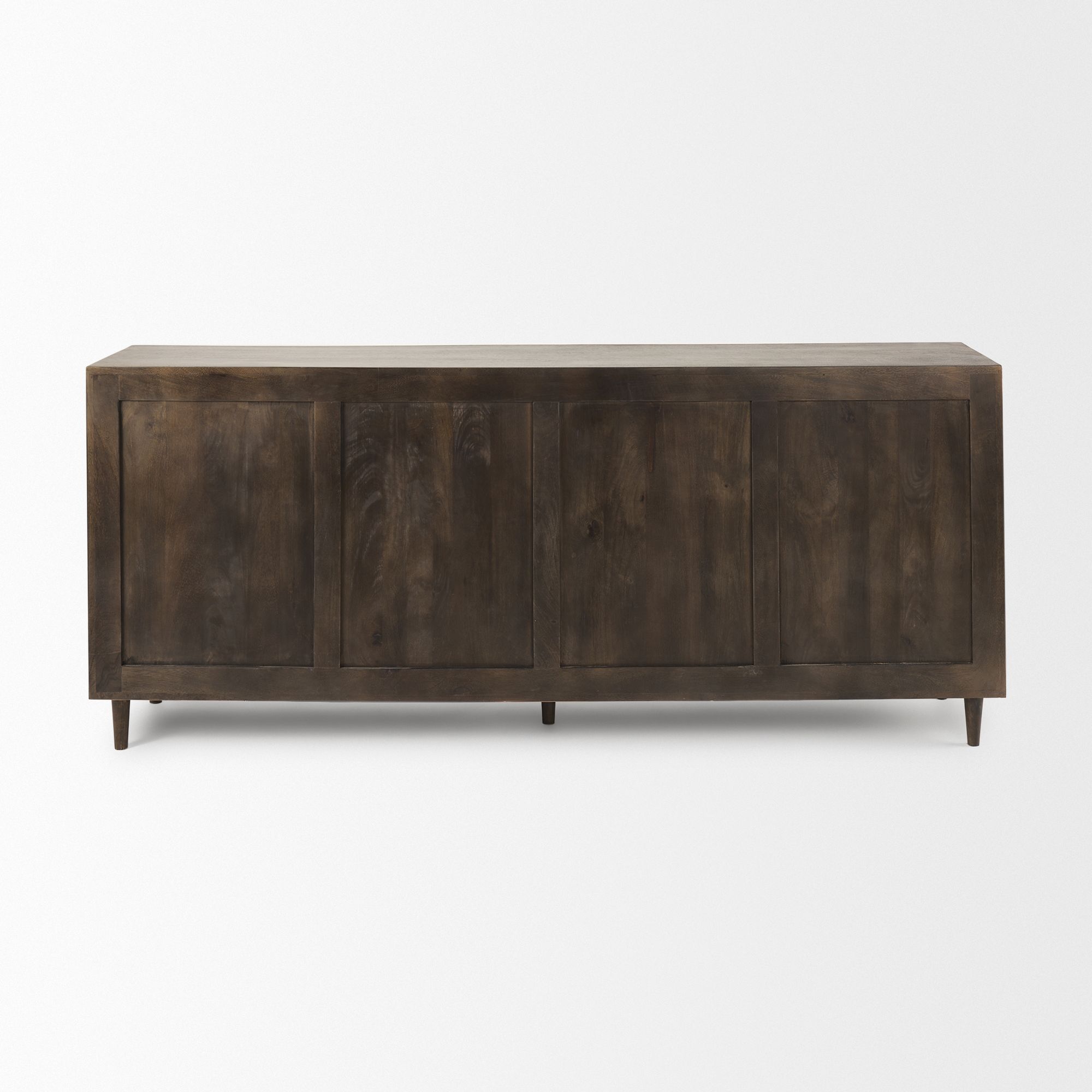 Mercana Tucker 4 Doors Sideboard - Dark Brown, Wood