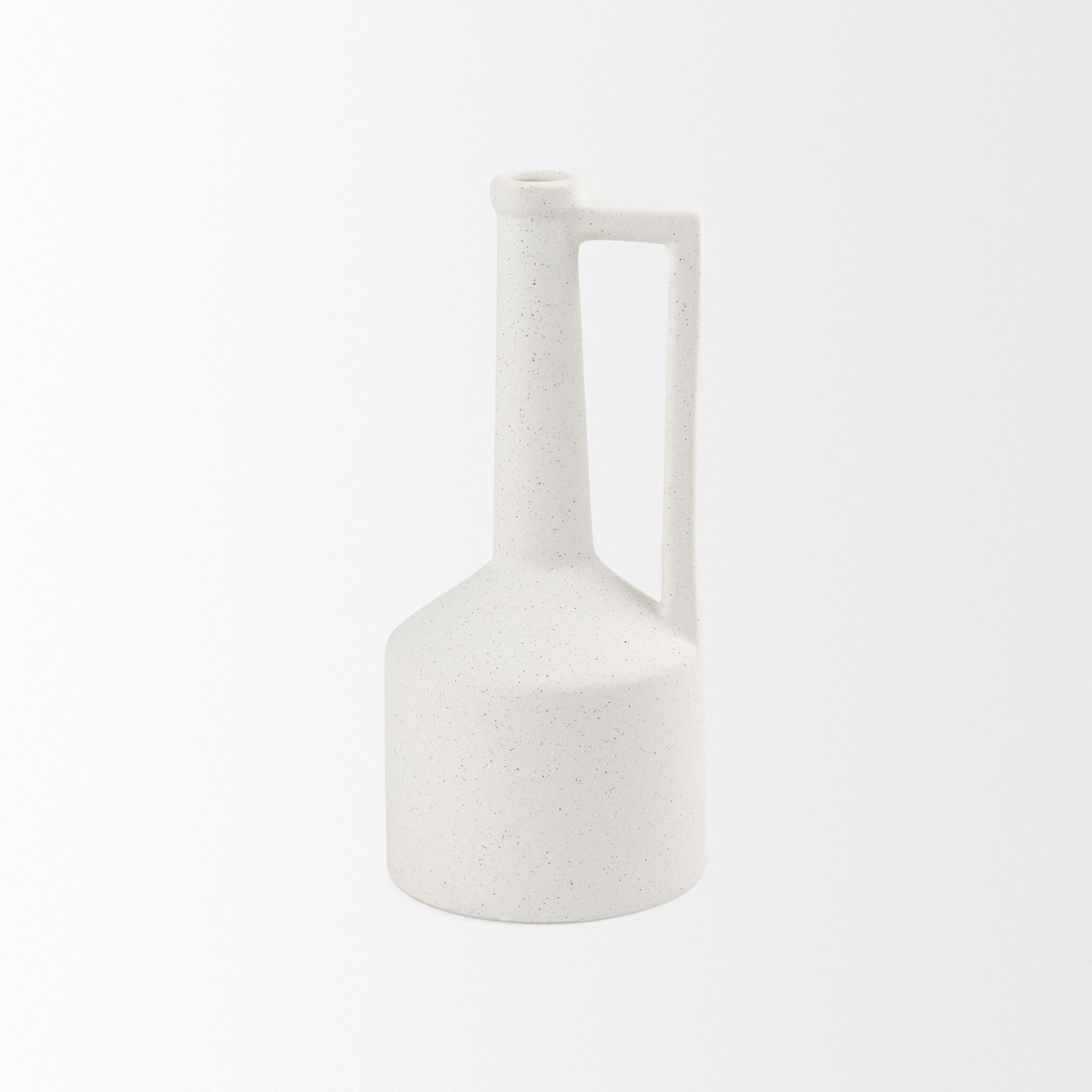 Mercana Burton Medium Ceramic Jug Vase - White