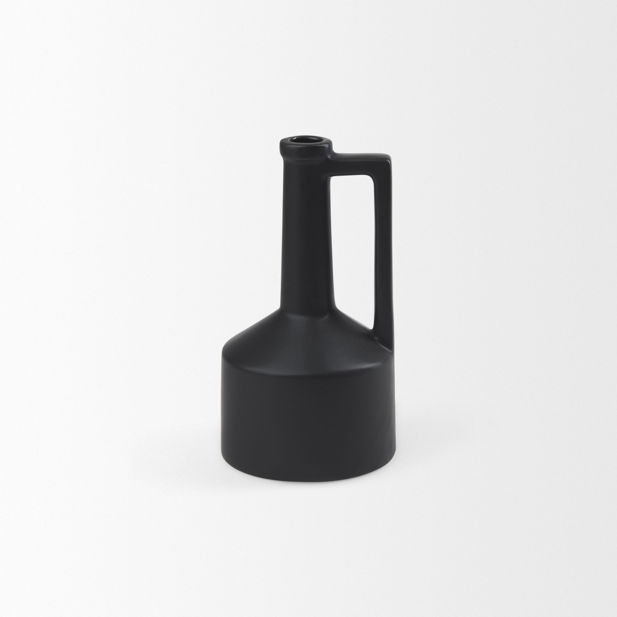 Mercana Burton Small Ceramic Jug Vase - Black